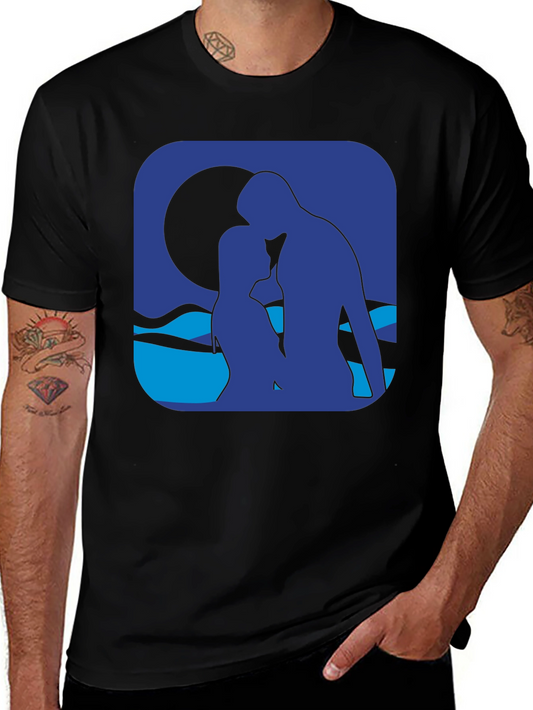 Romantic Silhouette Graphic T-Shirt