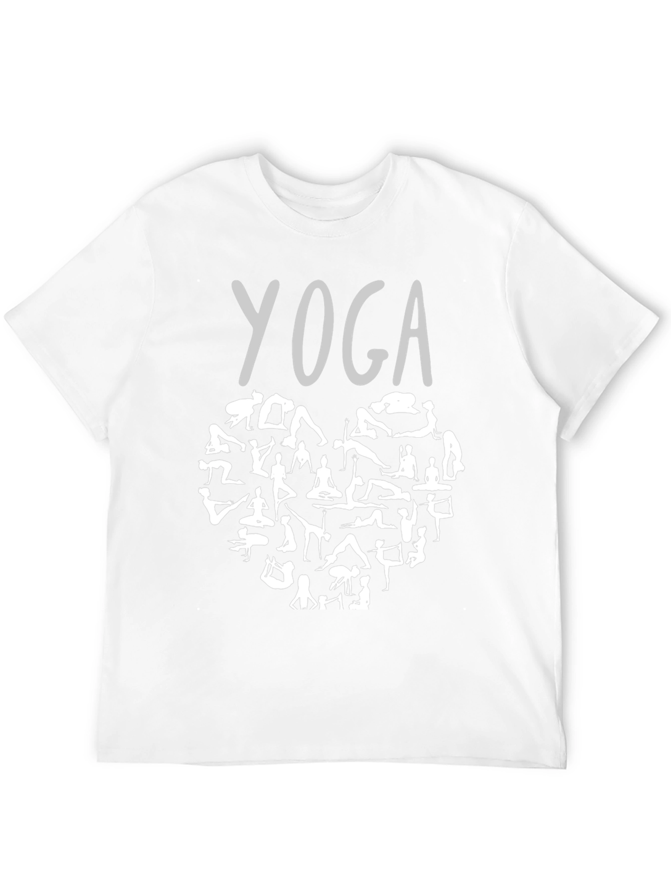 Yoga Heart Graphic T-Shirt - Black