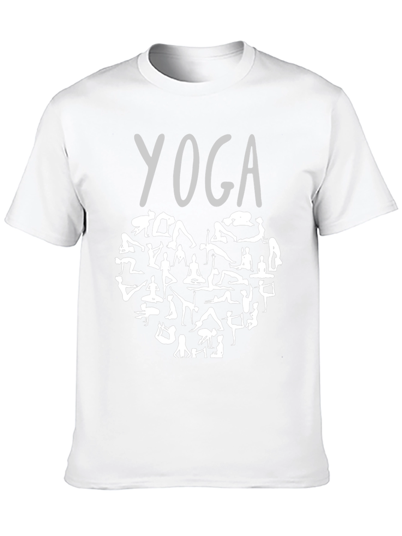 Yoga Heart Graphic T-Shirt - Black