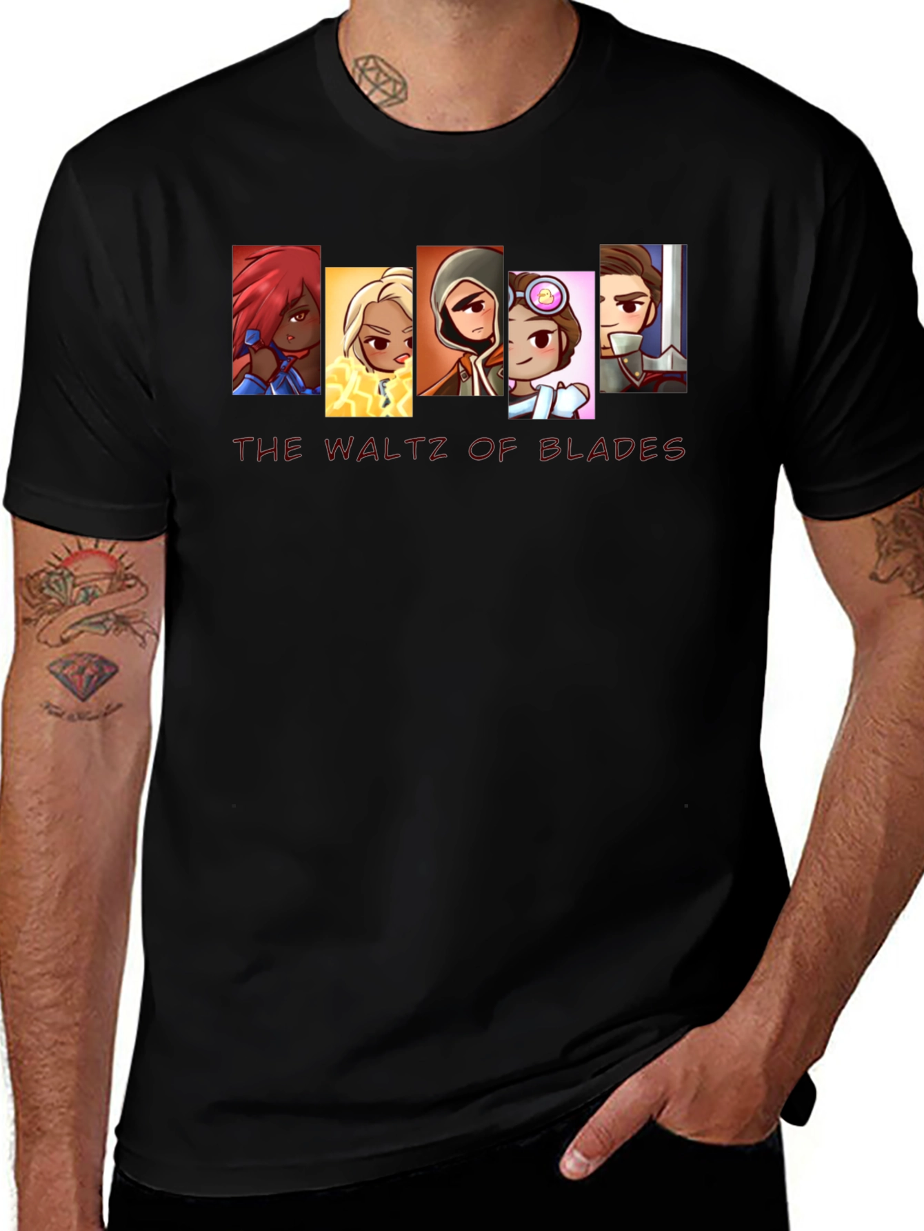 The Waltz of Blades Graphic Tee - Black