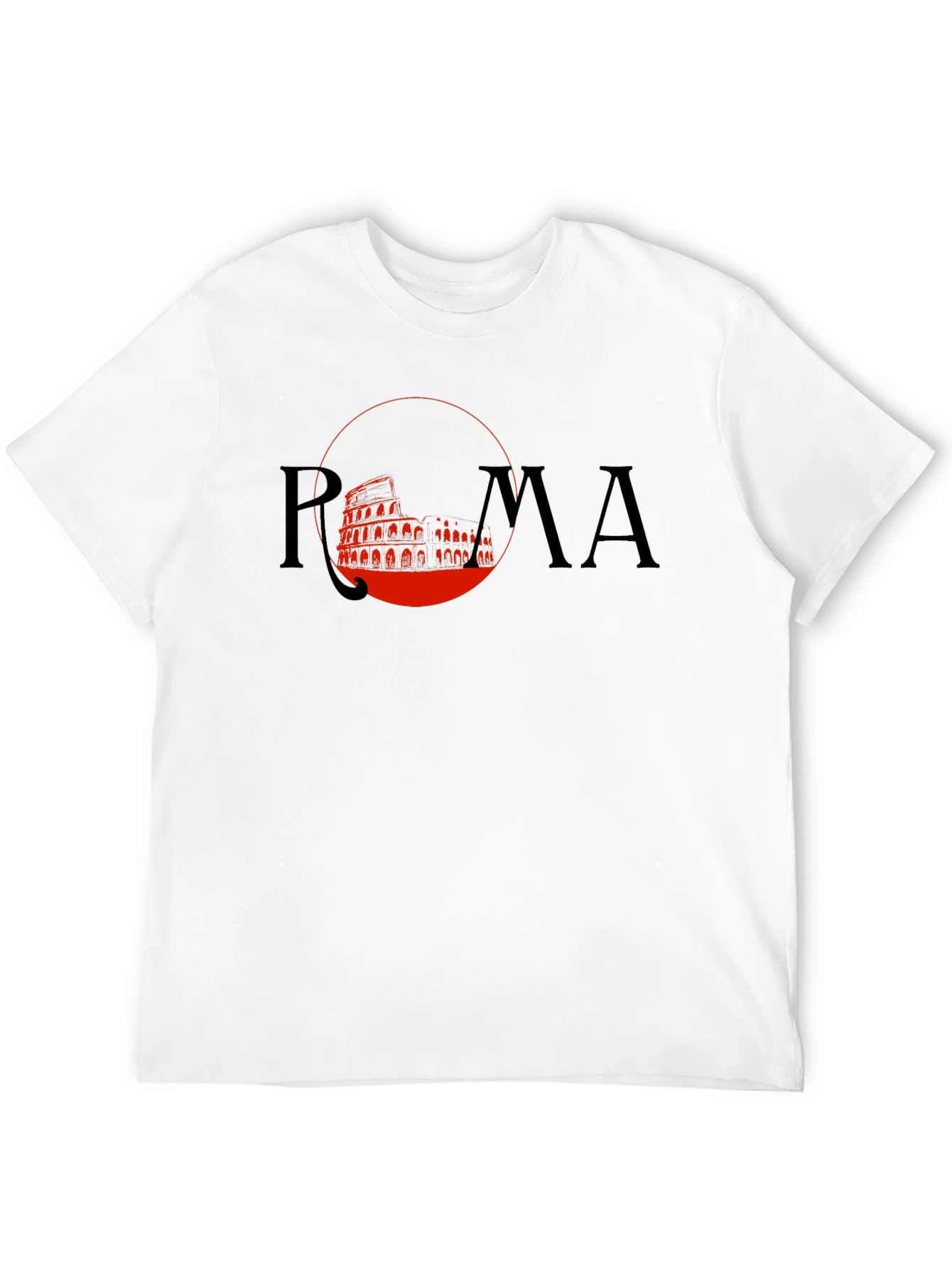 Roma Colosseum Graphic T-Shirt - Black