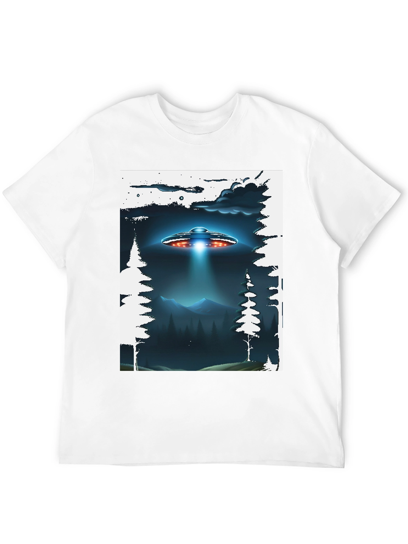 UFO Abduction Graphic T-Shirt