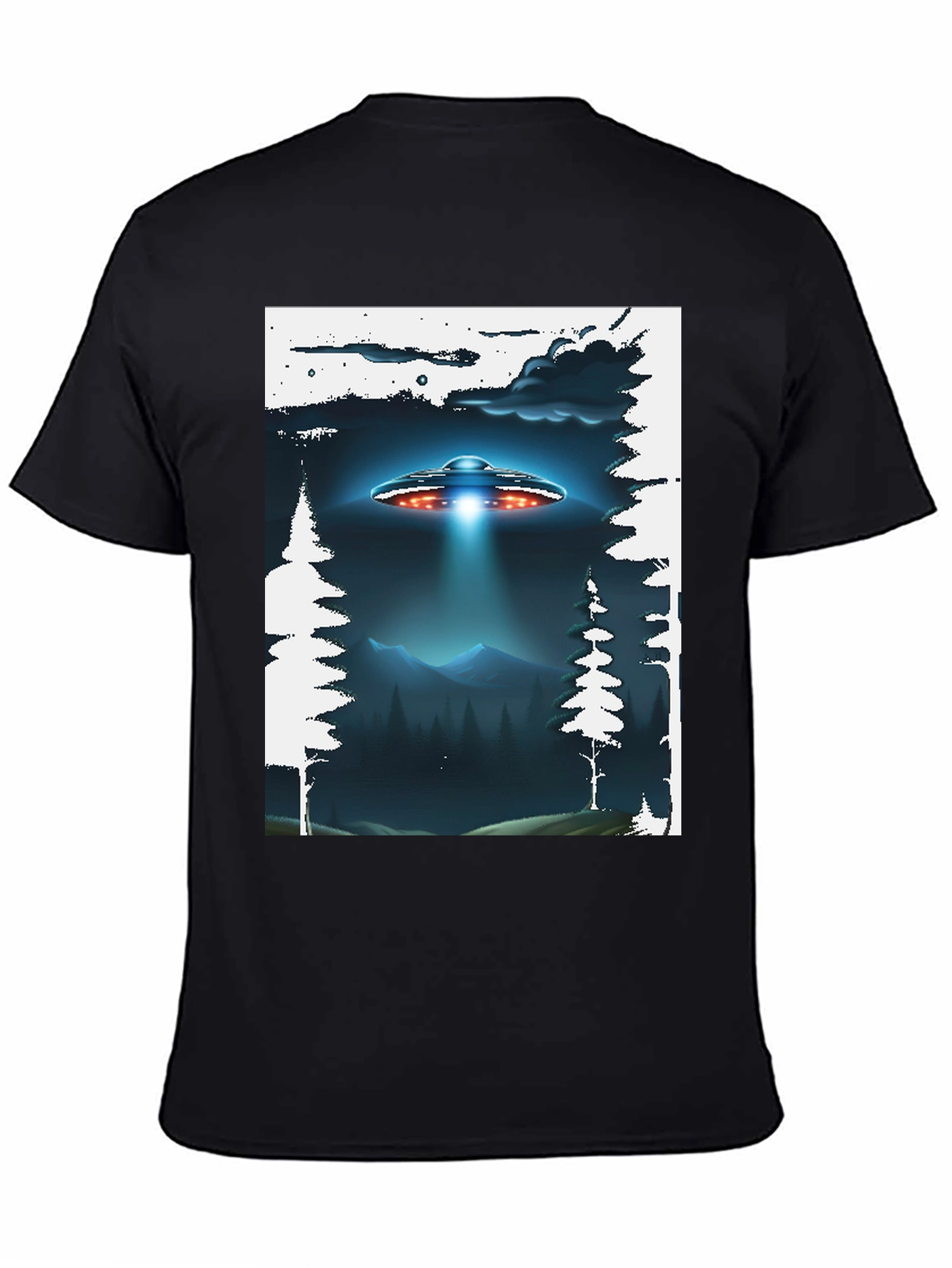 UFO Abduction Graphic T-Shirt