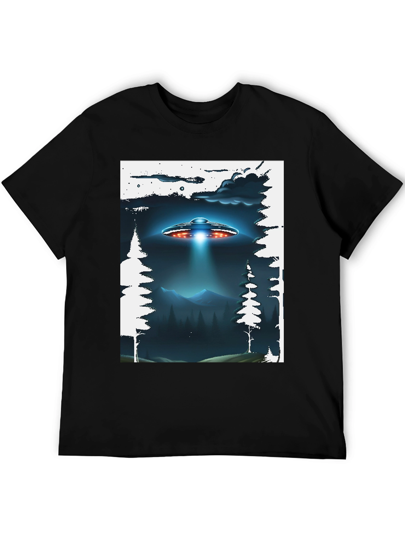 UFO Abduction Graphic T-Shirt