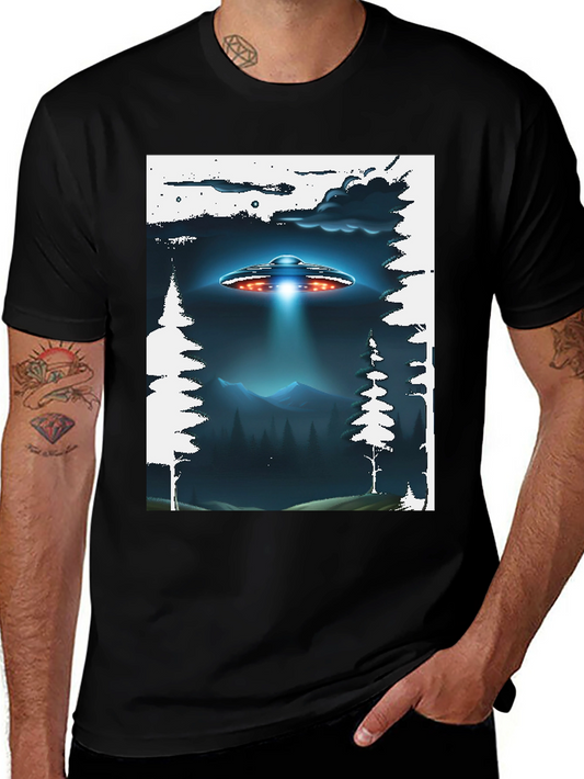 UFO Abduction Graphic T-Shirt