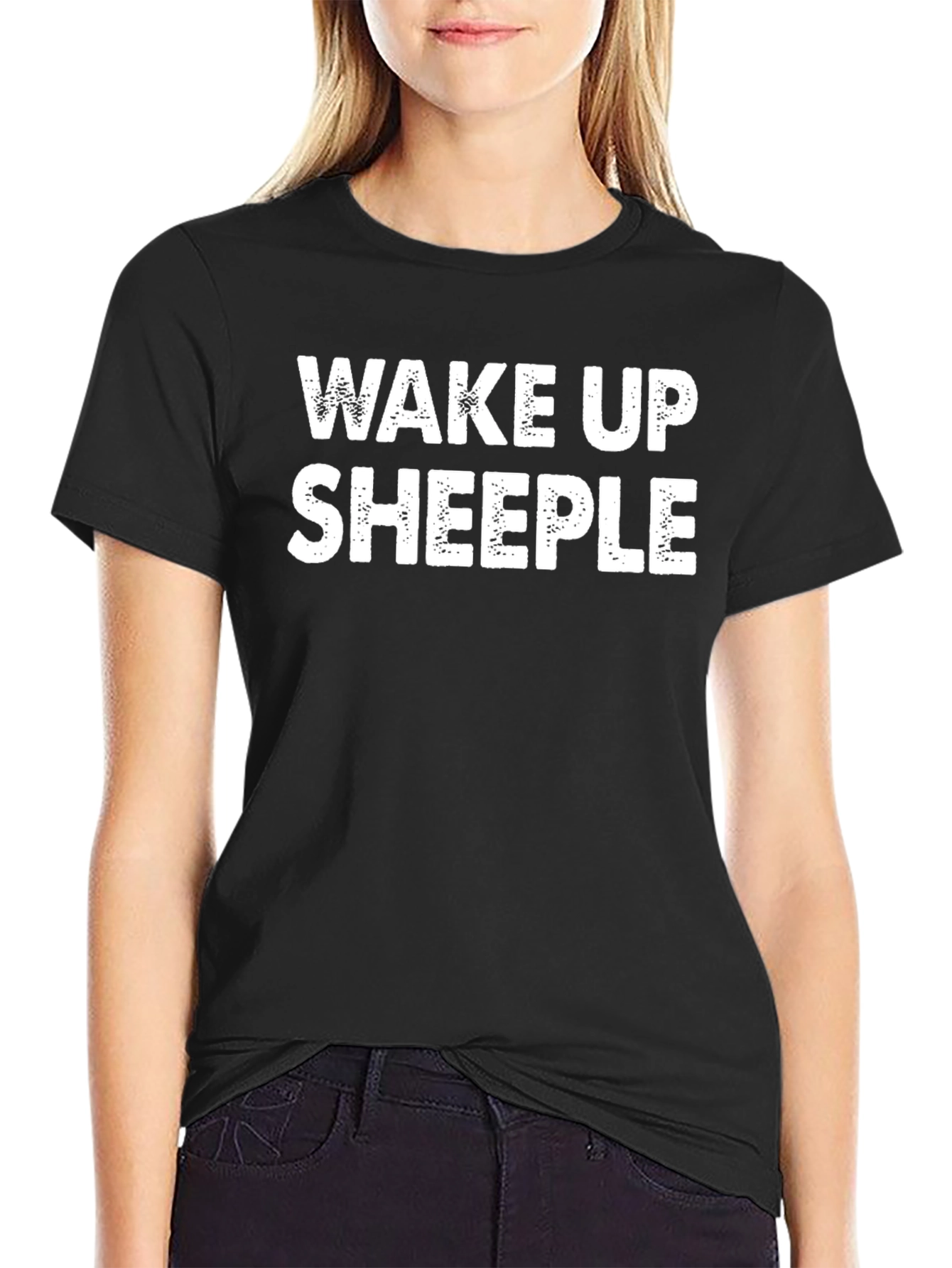 Wake Up Sheeple Black T-Shirt