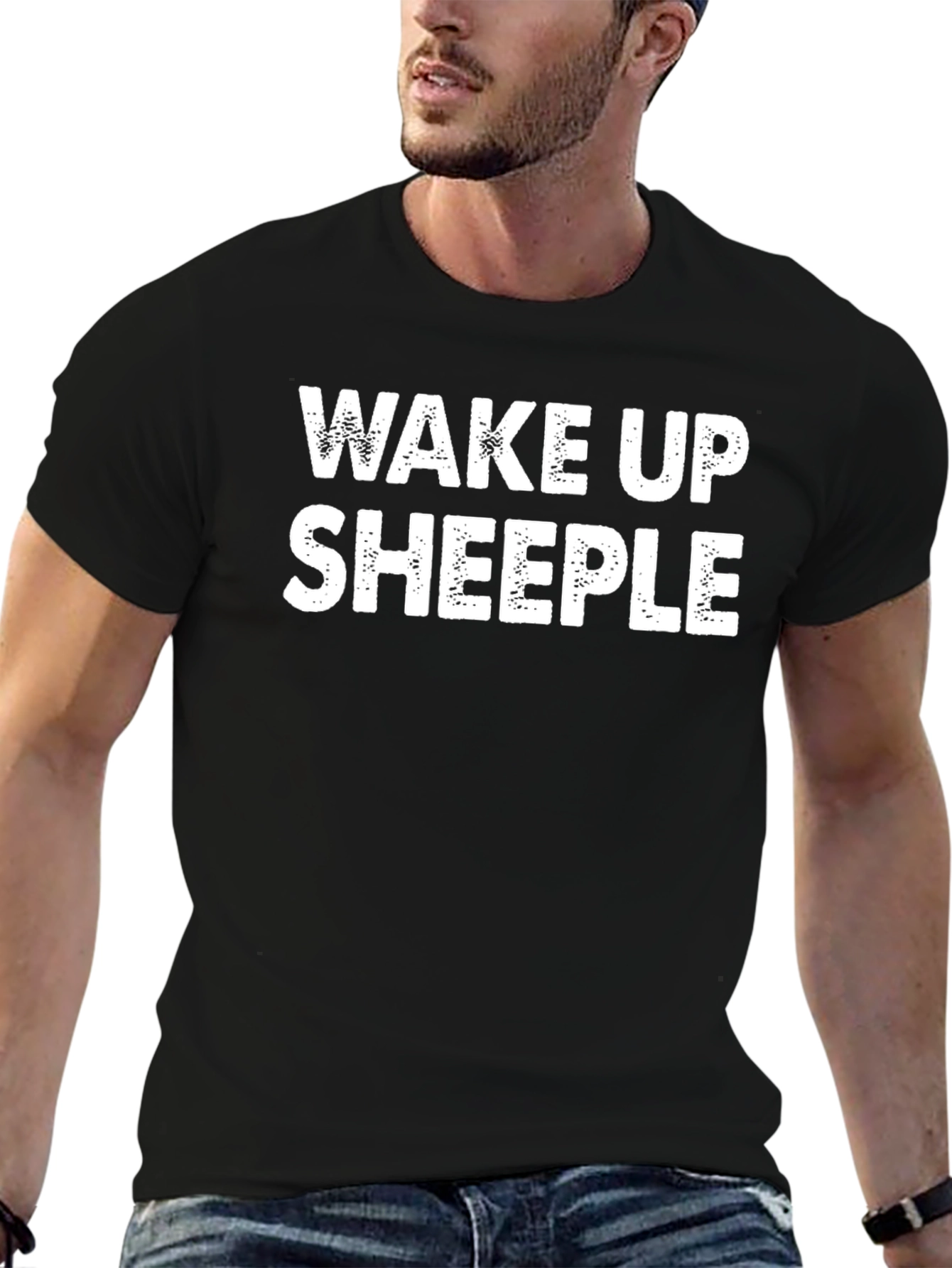 Wake Up Sheeple Black T-Shirt