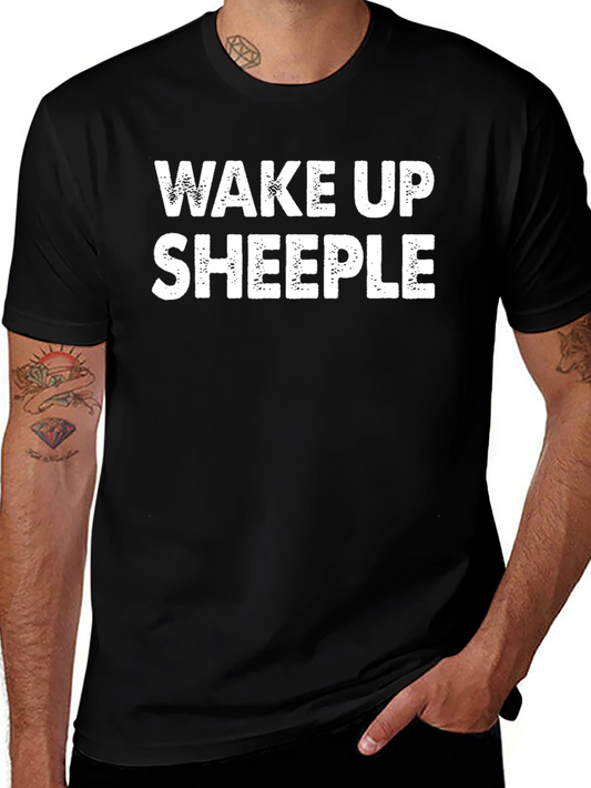 Wake Up Sheeple Black T-Shirt