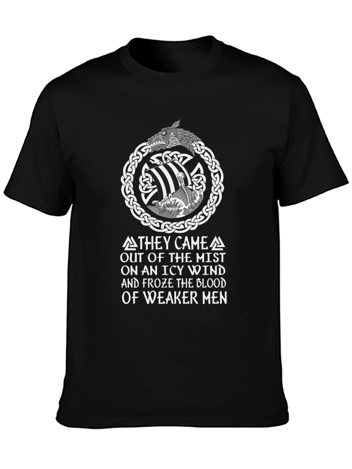 Viking T-Shirt:  They Came Out of the Mist Design