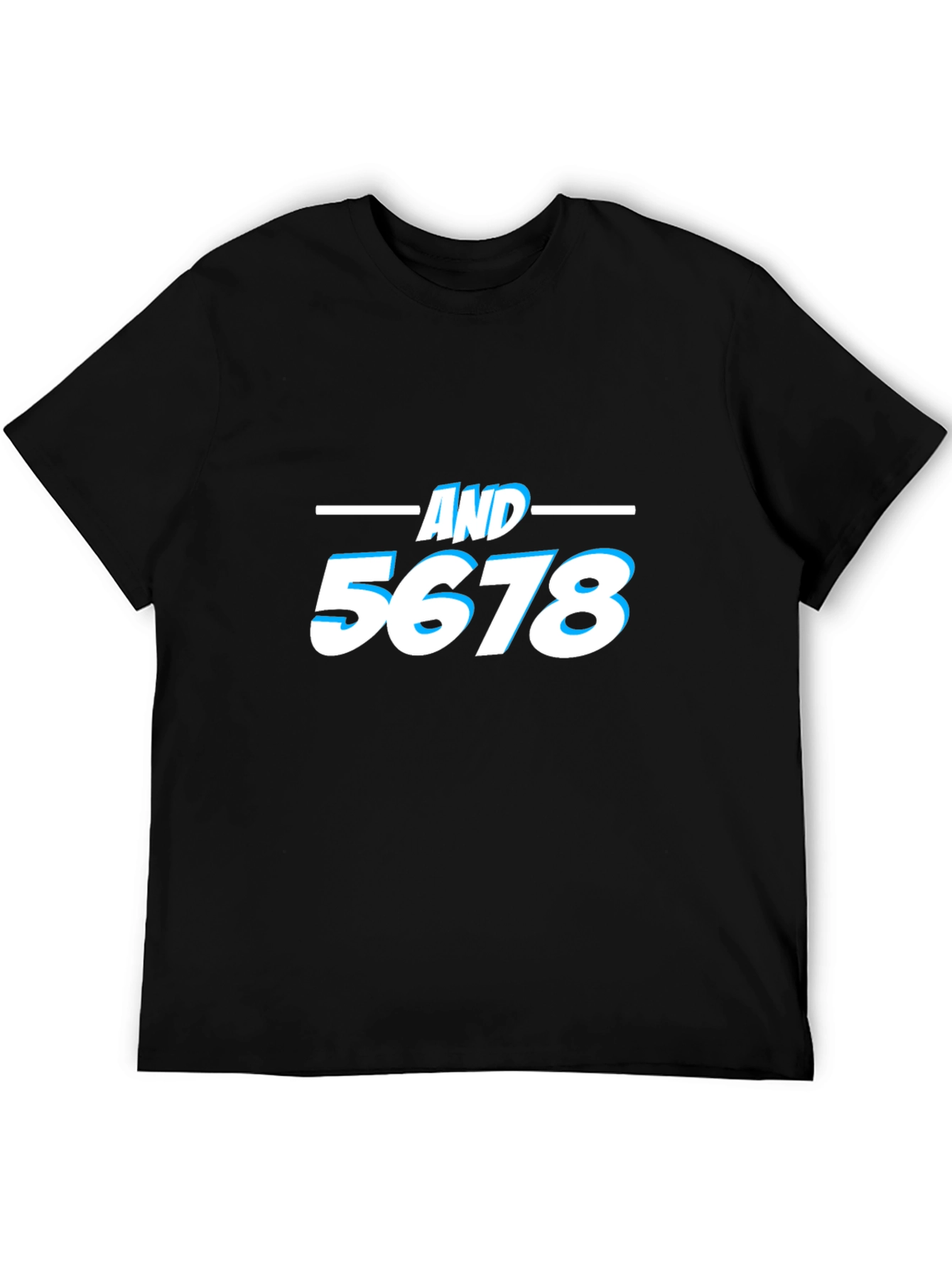 AND 5678 Dance T-Shirt - Black Cotton Tee