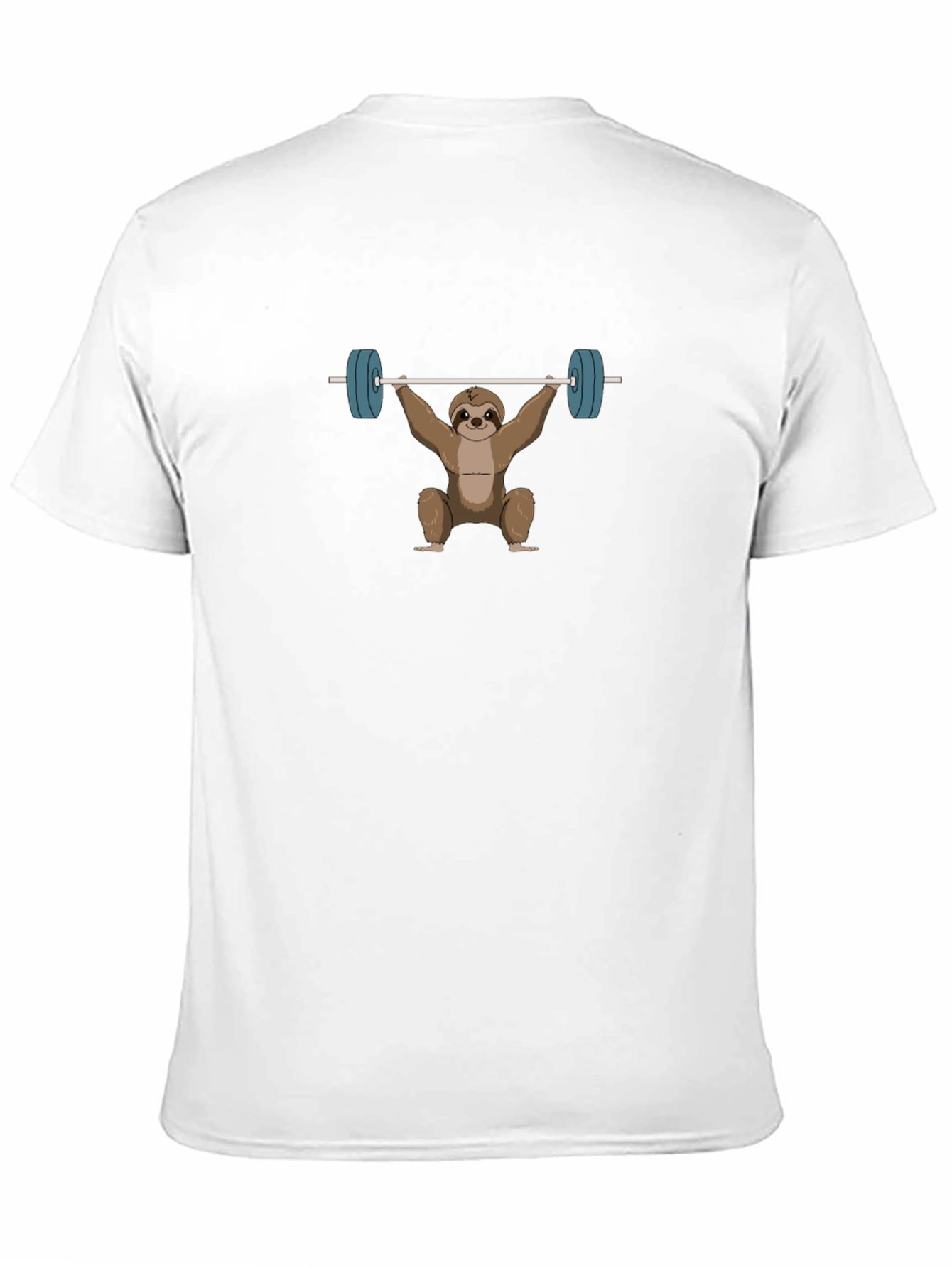 Sloth Weightlifting Black T-Shirt - Funny Gym Tee