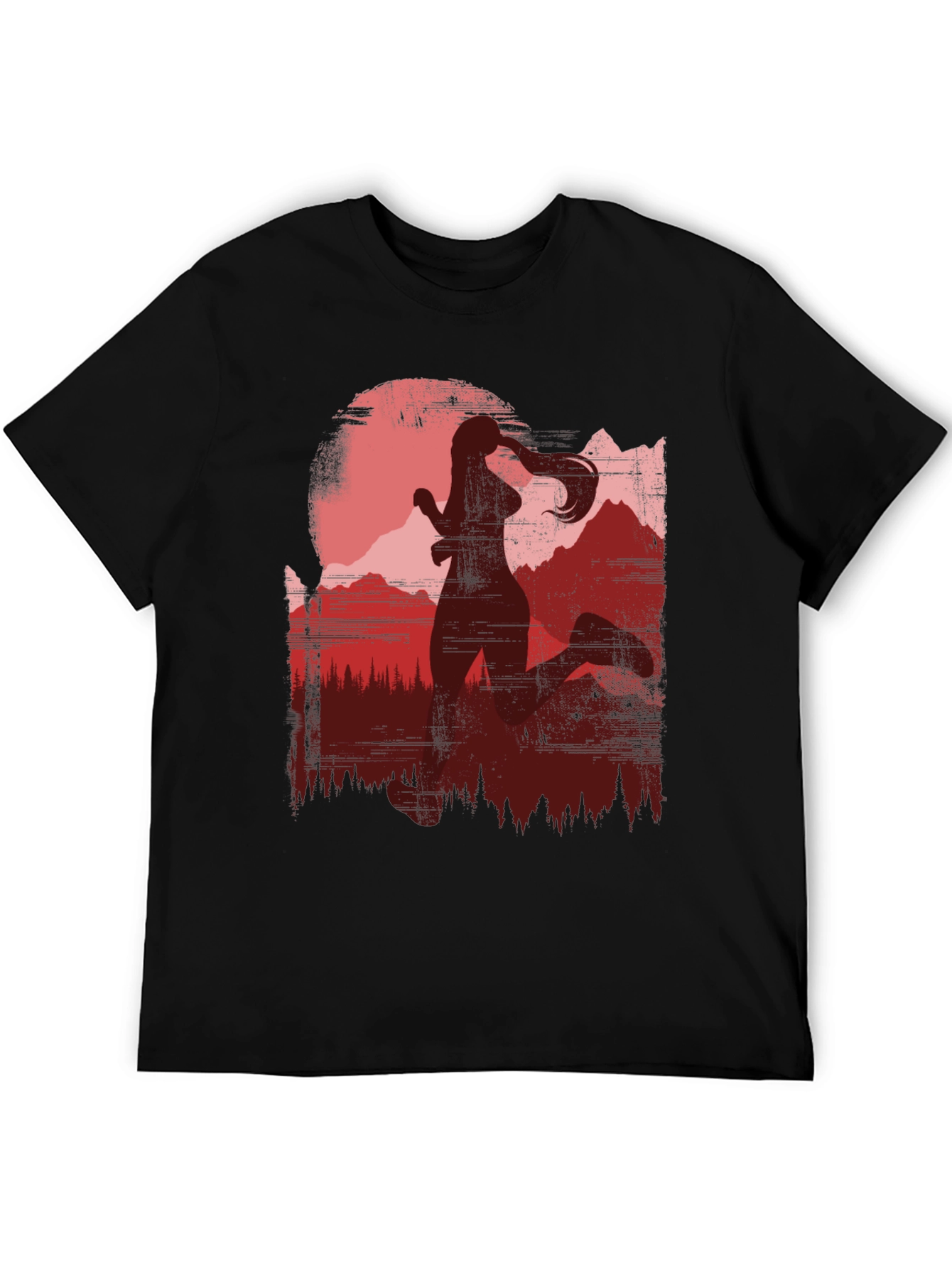 Runner Silhouette Mountain Graphic Tee