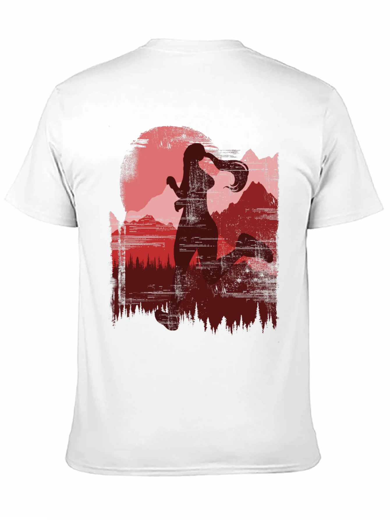 Runner Silhouette Mountain Graphic Tee