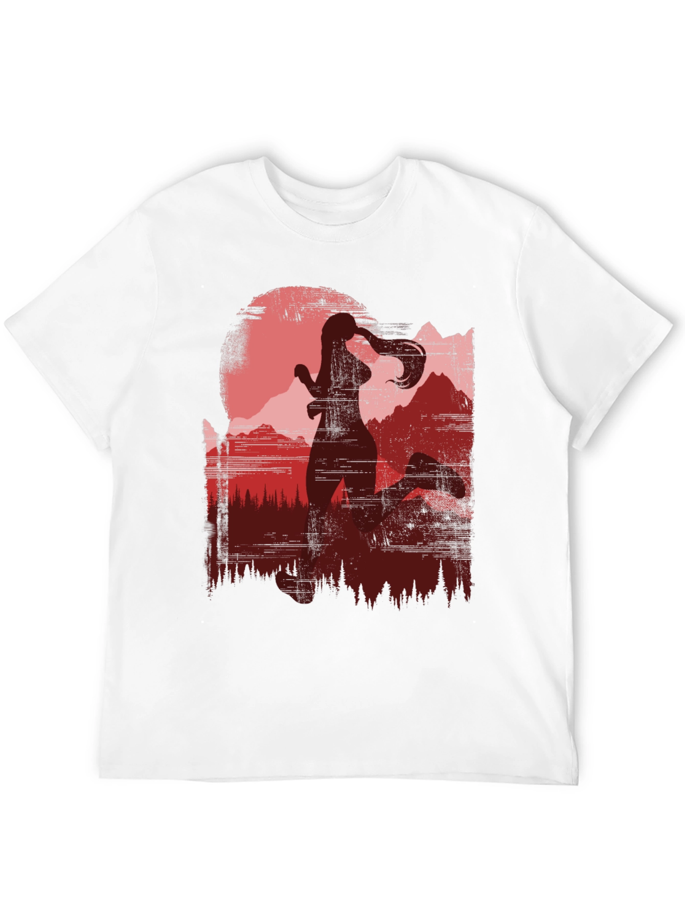 Runner Silhouette Mountain Graphic Tee
