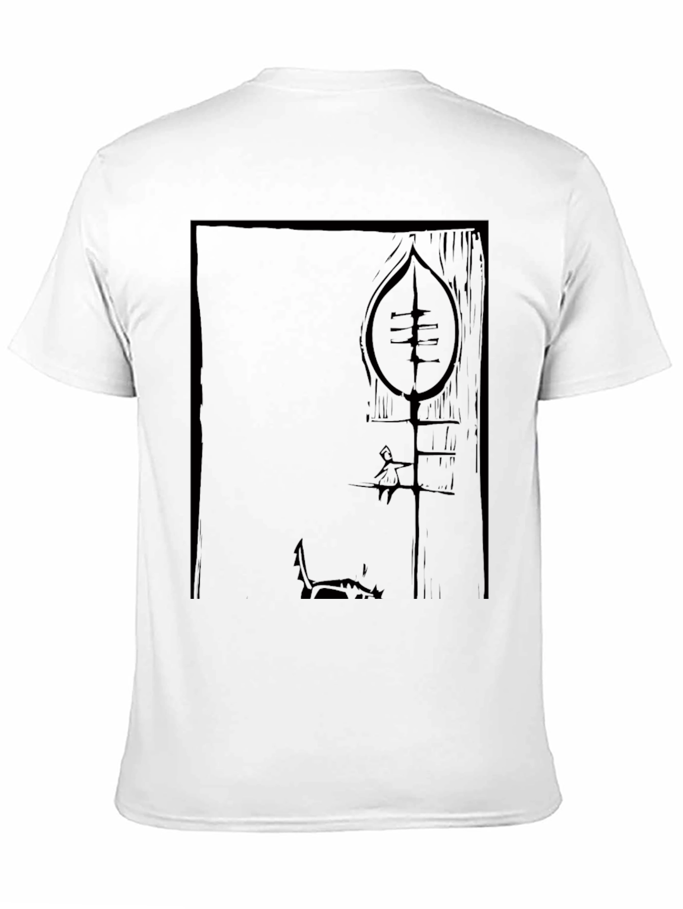 Abstract Graphic Black T-Shirt