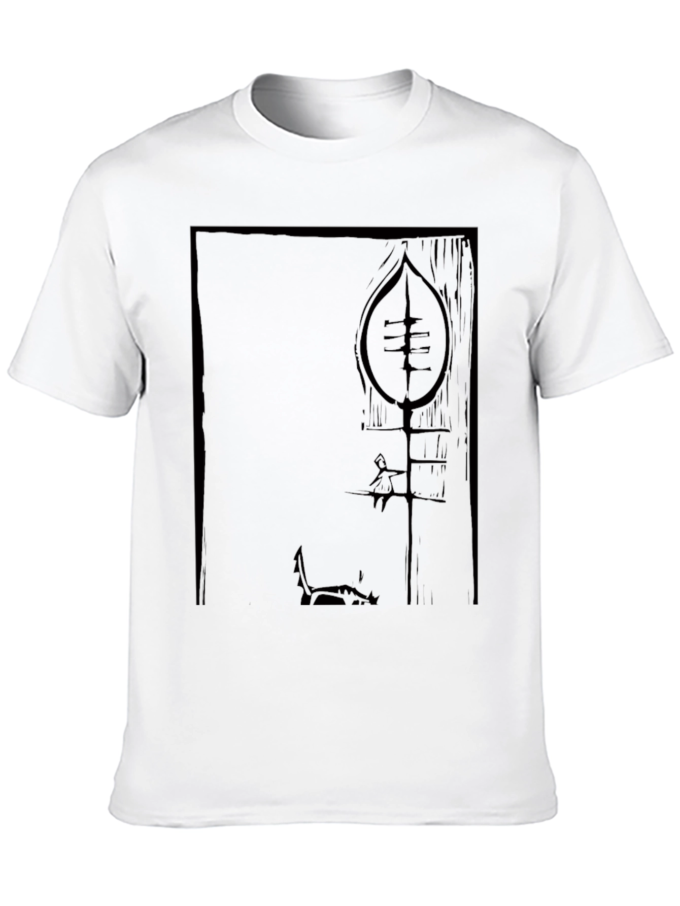 Abstract Graphic Black T-Shirt