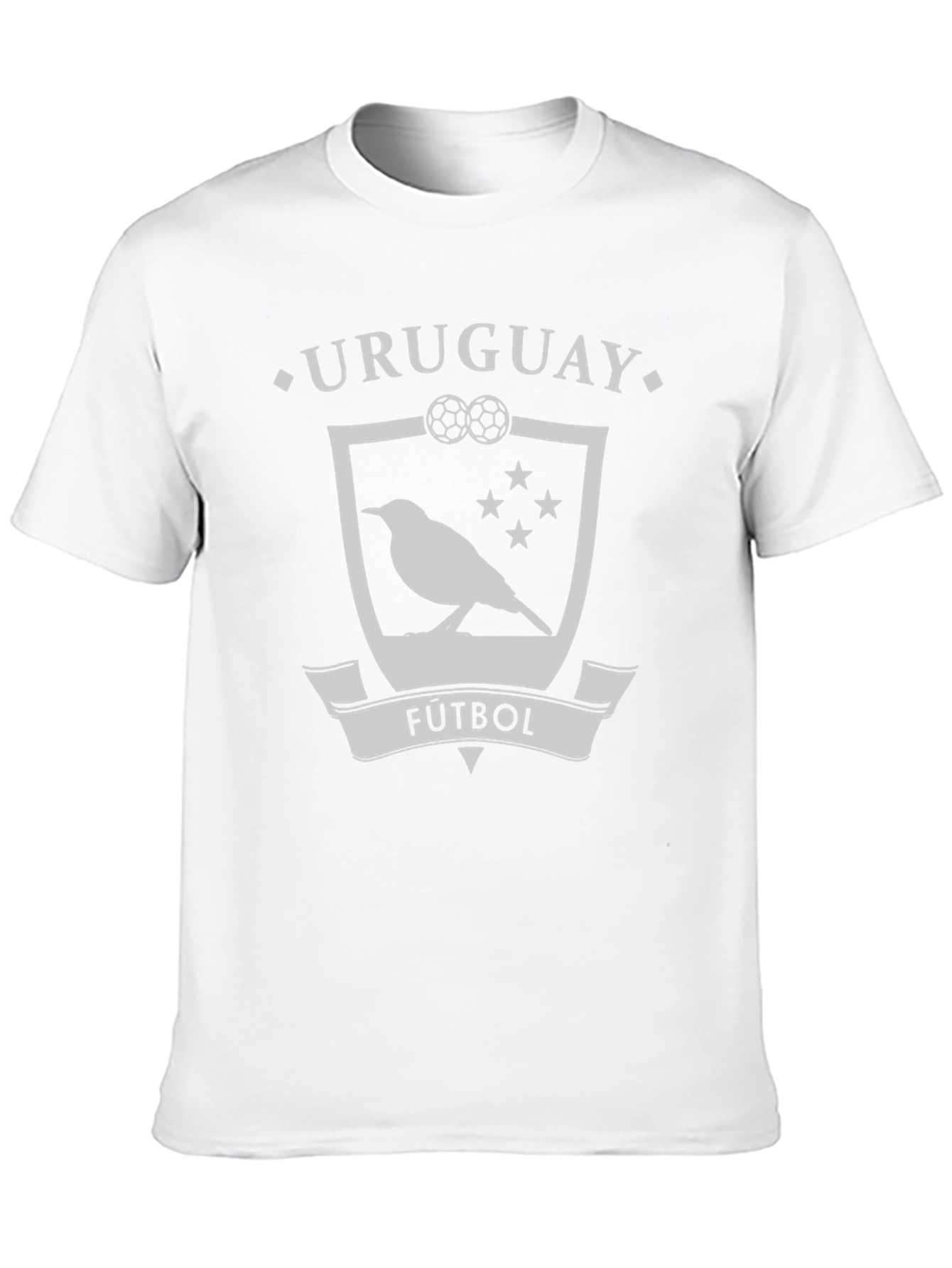 Uruguay Futbol Bird Crest Black T-Shirt