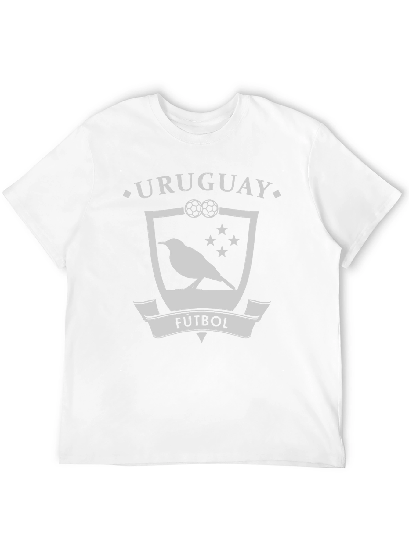 Uruguay Futbol Bird Crest Black T-Shirt