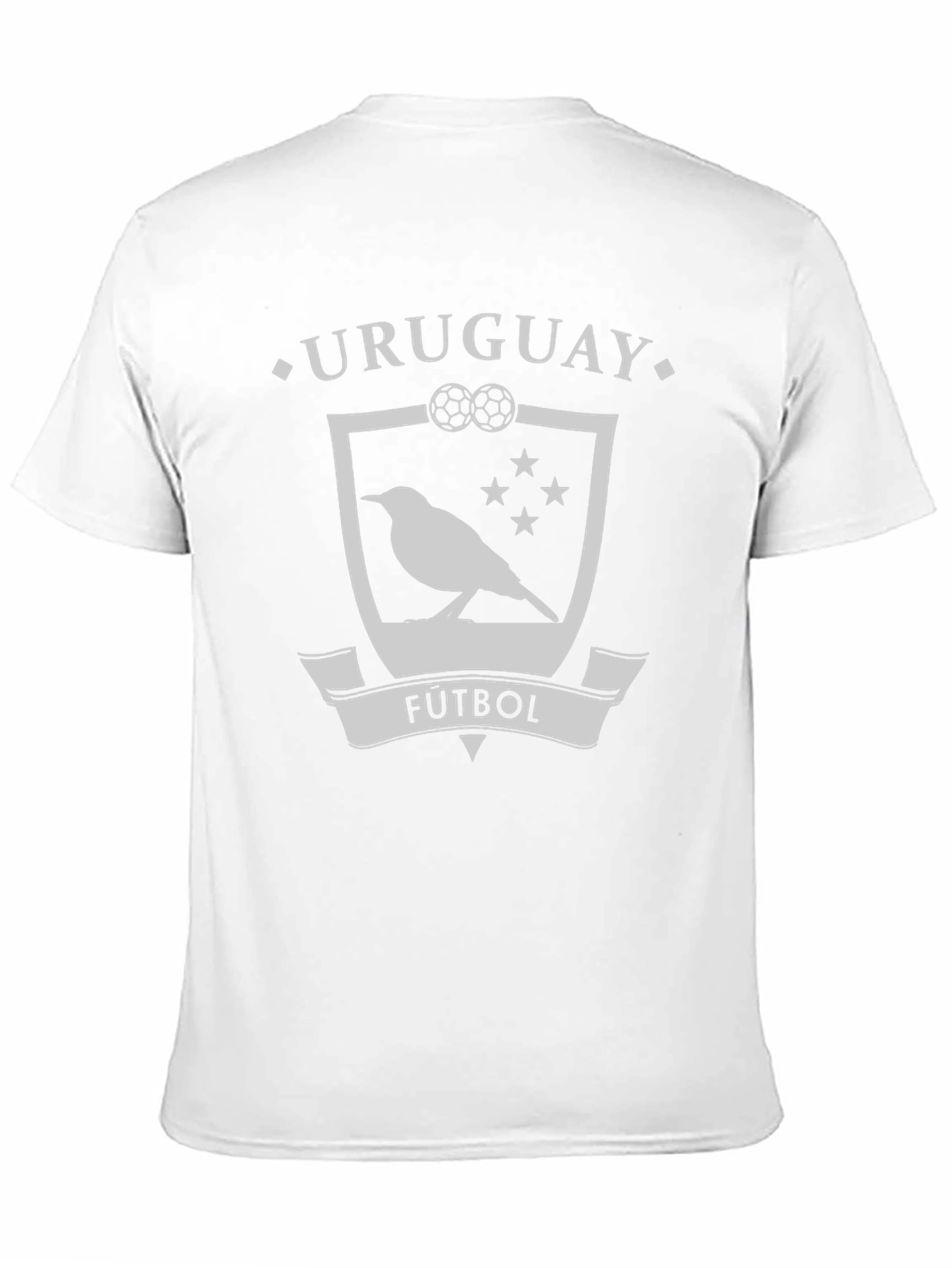 Uruguay Futbol Bird Crest Black T-Shirt