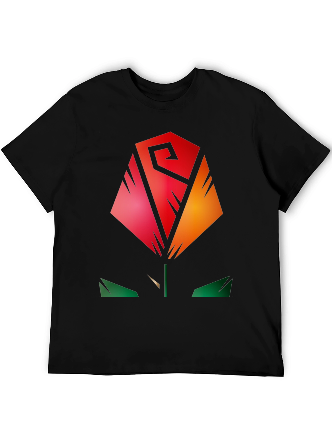 Abstract Rose Graphic Tee - Modern Stylish Shirt