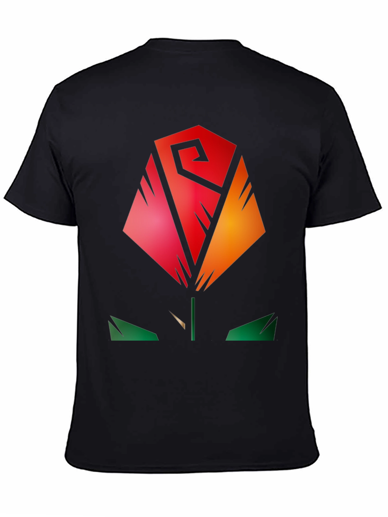 Abstract Rose Graphic Tee - Modern Stylish Shirt