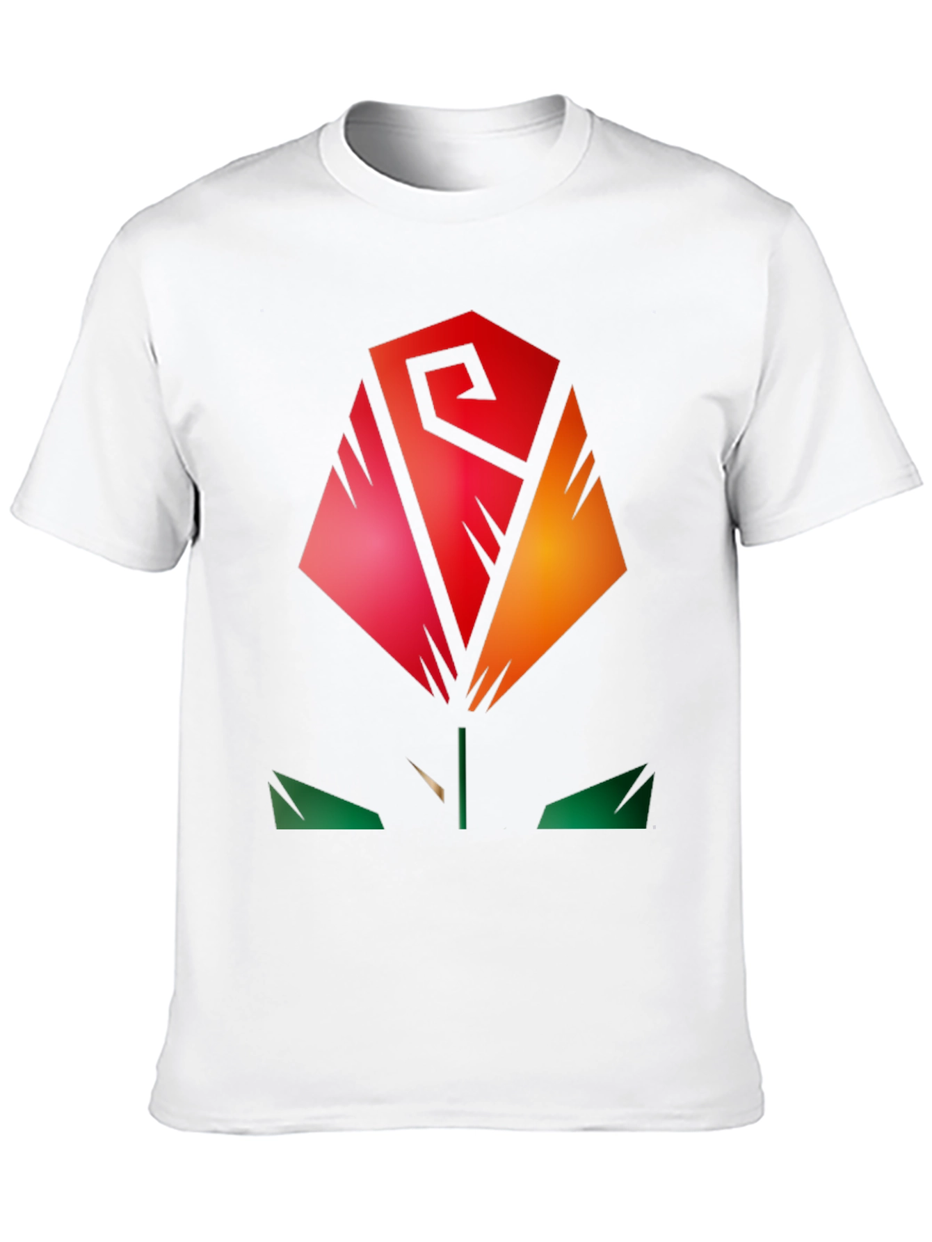 Abstract Rose Graphic Tee - Modern Stylish Shirt