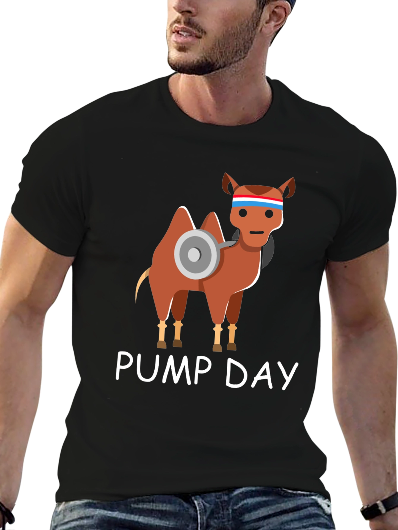 Camel Pump Day Graphic T-Shirt