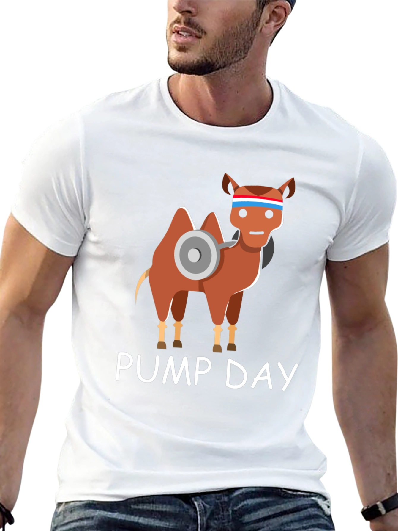 Camel Pump Day Graphic T-Shirt