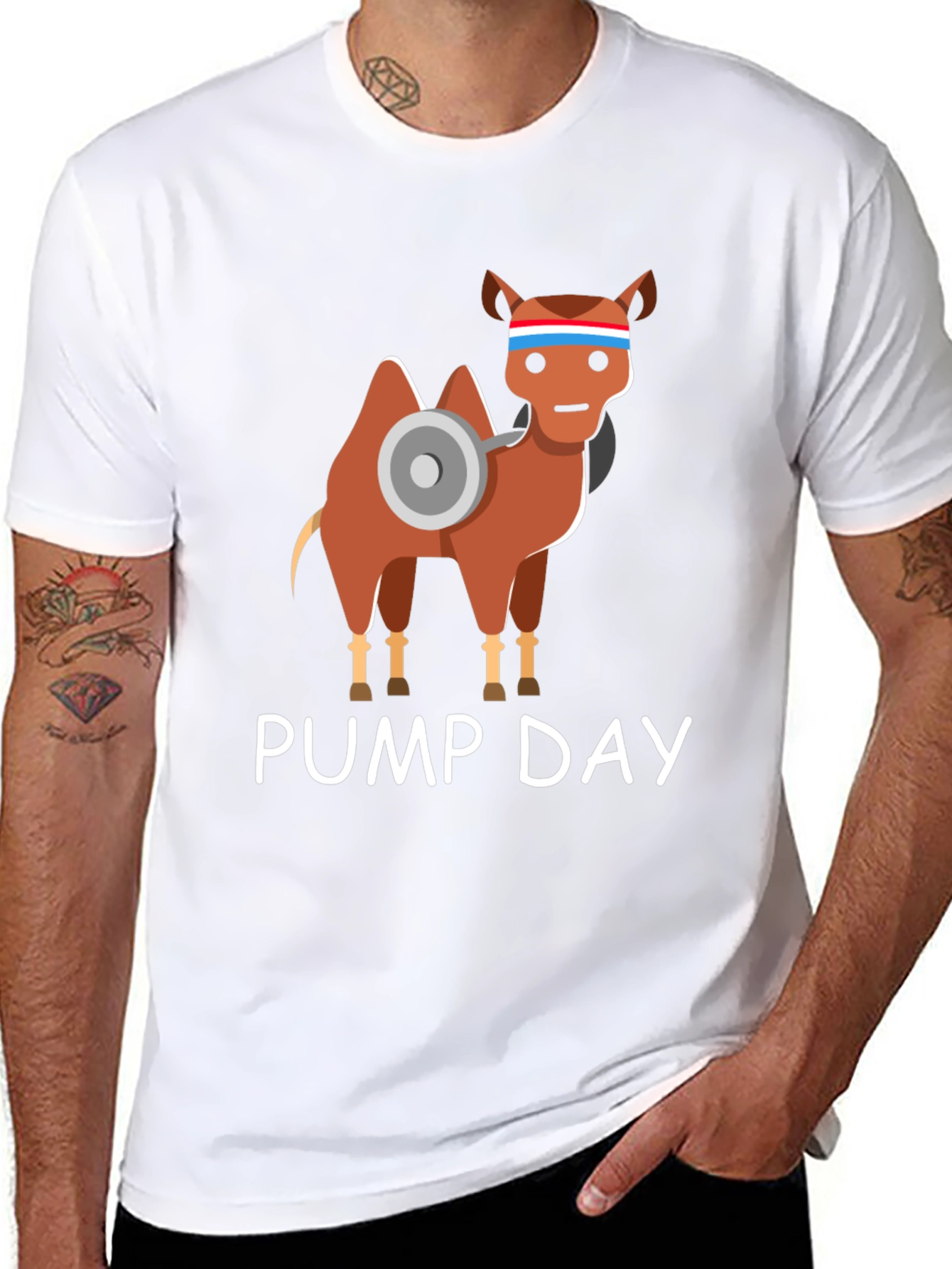 Camel Pump Day Graphic T-Shirt