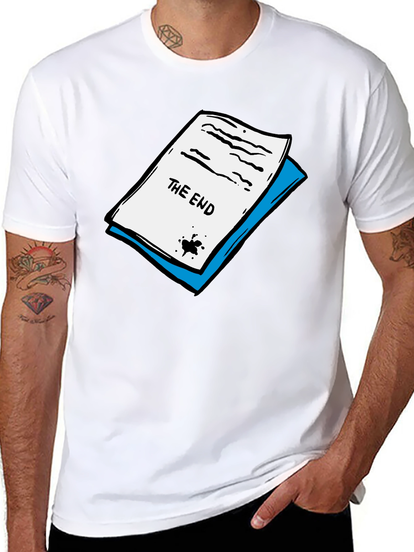 The End Graphic Print Crew Neck T-Shirt