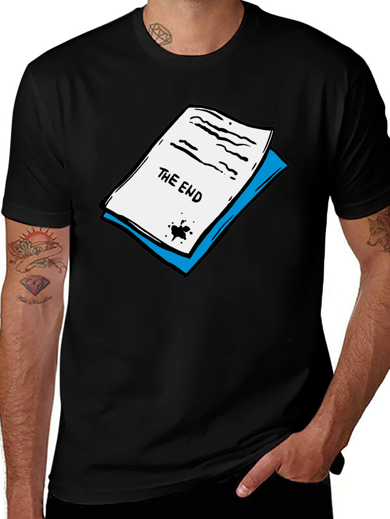 The End Graphic Print Crew Neck T-Shirt