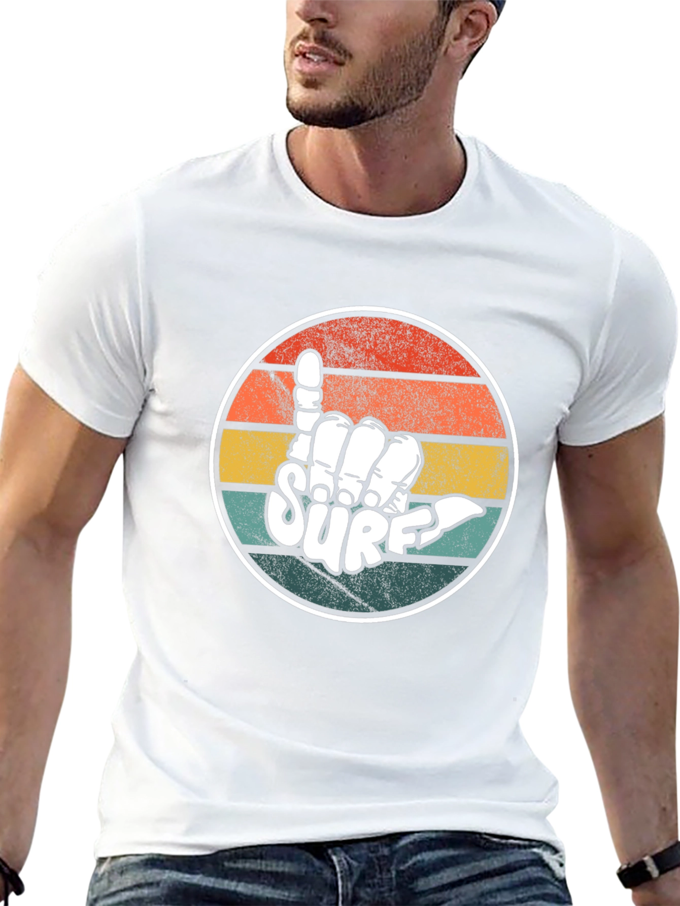 Retro Surf Hang Loose Graphic Tee