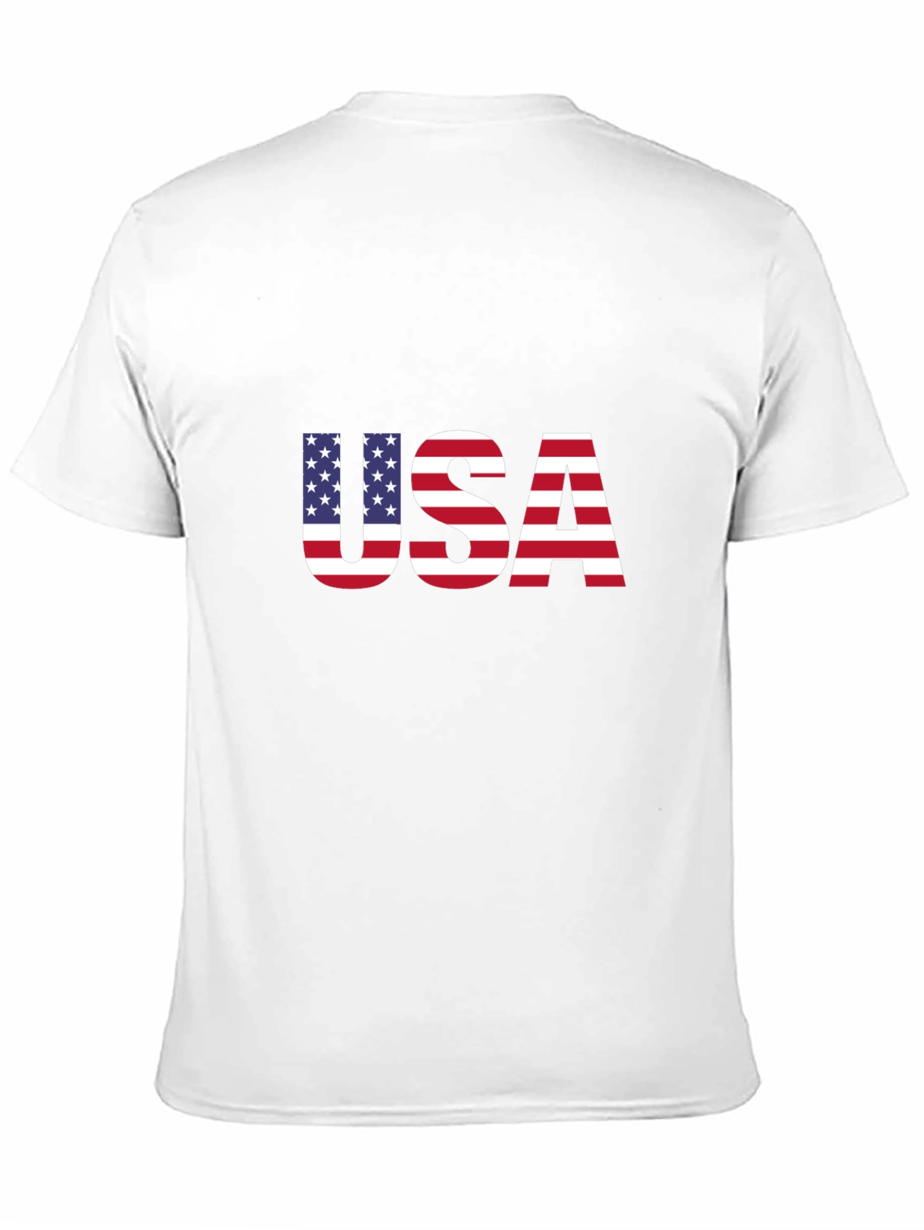 USA Flag Graphic Black T-Shirt