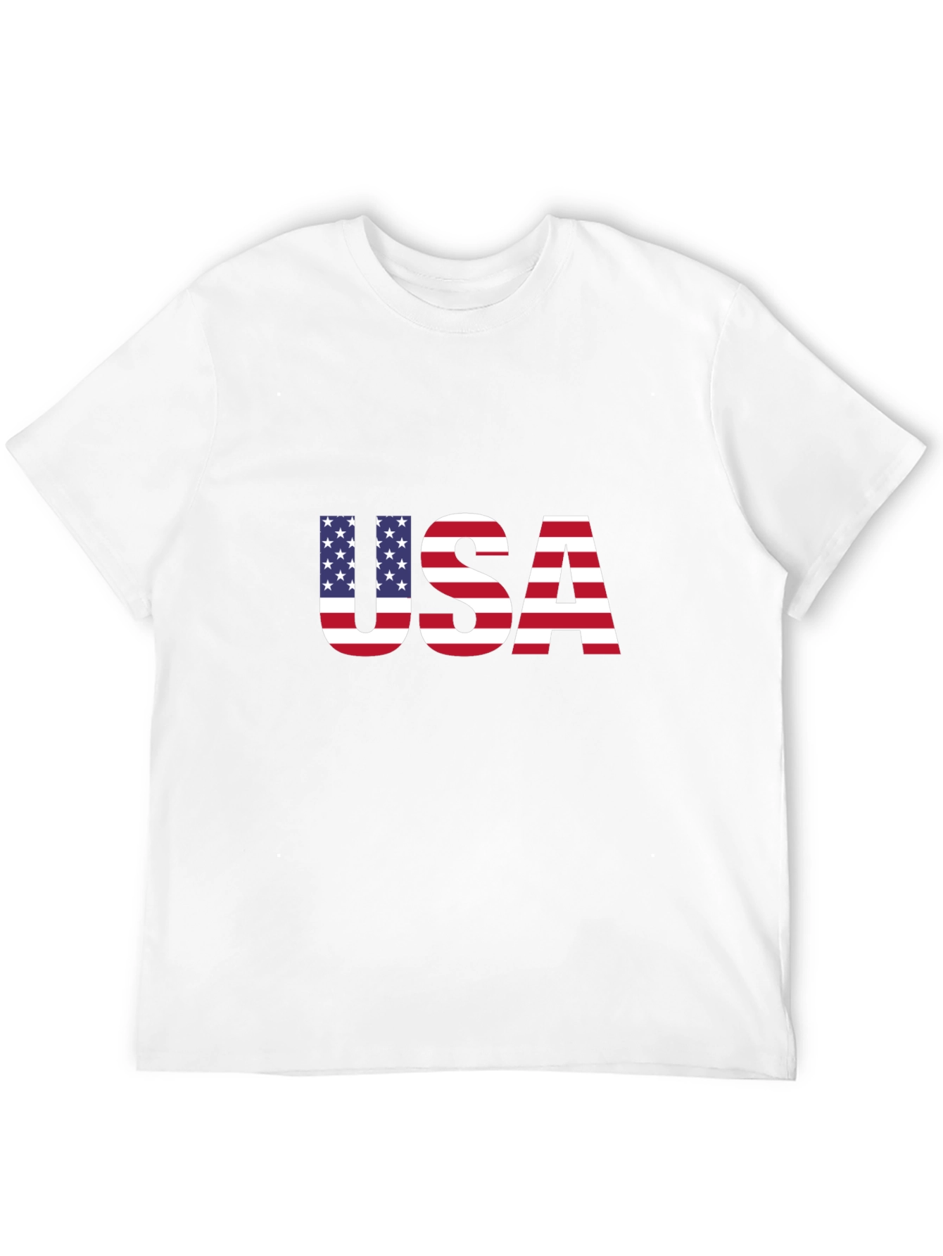 USA Flag Graphic Black T-Shirt