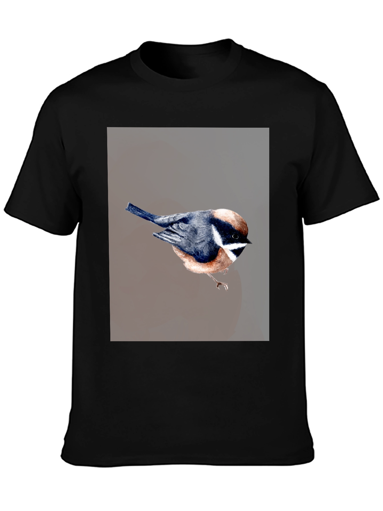 Bird Graphic T-Shirt - Black