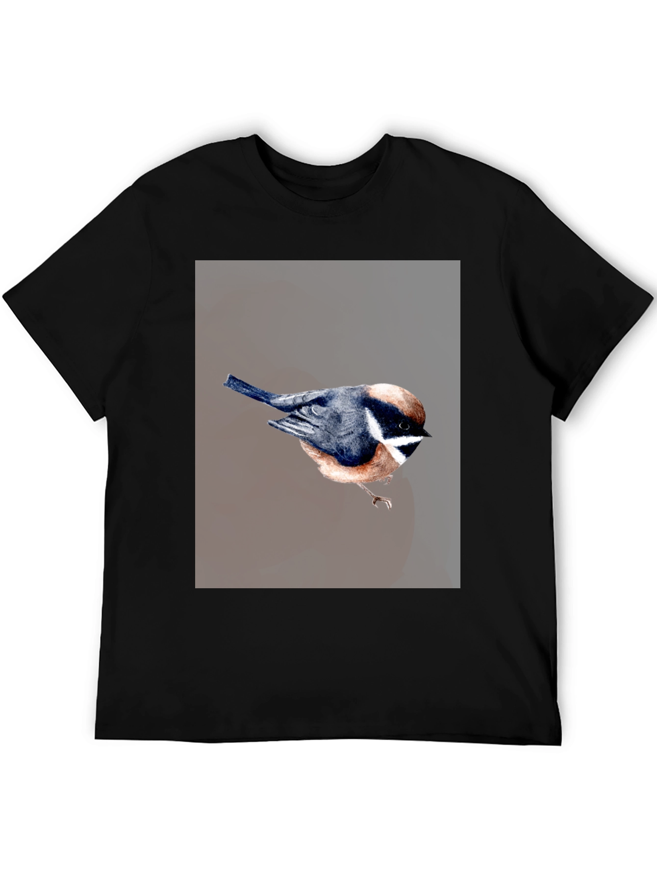 Bird Graphic T-Shirt - Black