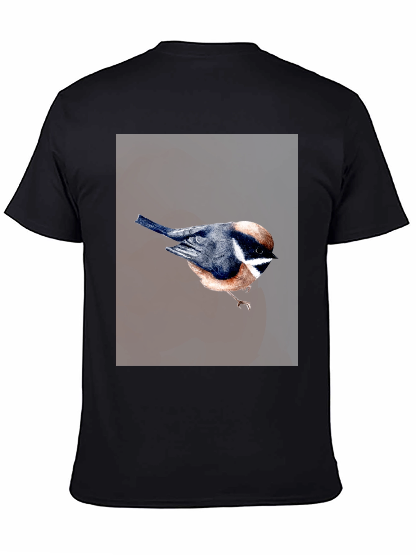 Bird Graphic T-Shirt - Black