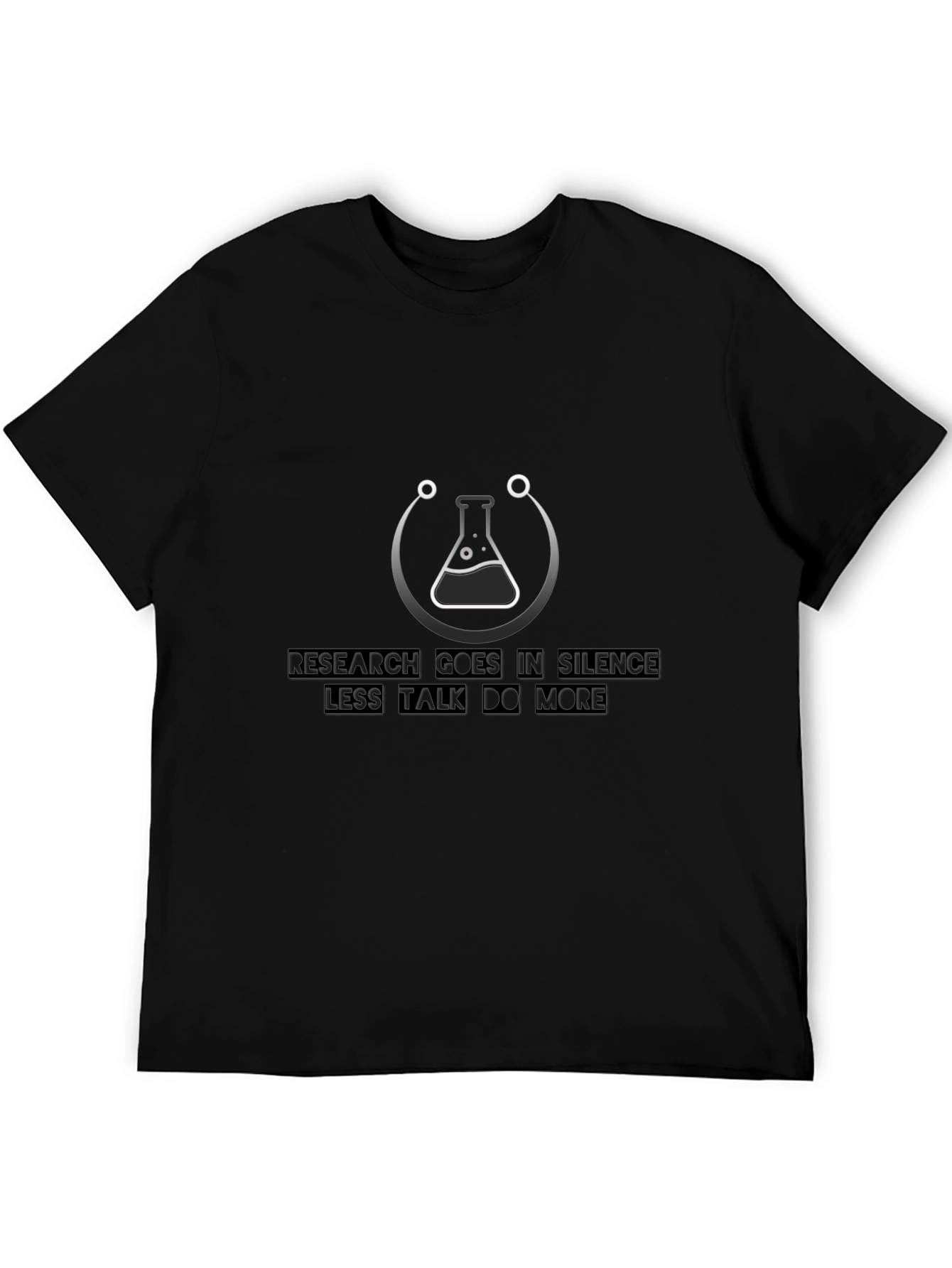 Research in Silence Graphic T-Shirt - Black
