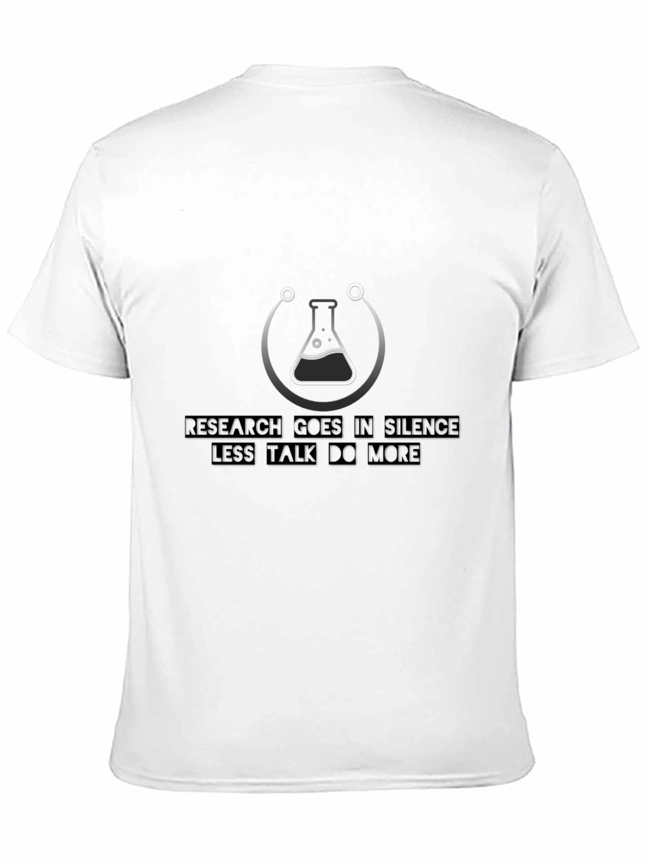 Research in Silence Graphic T-Shirt - Black