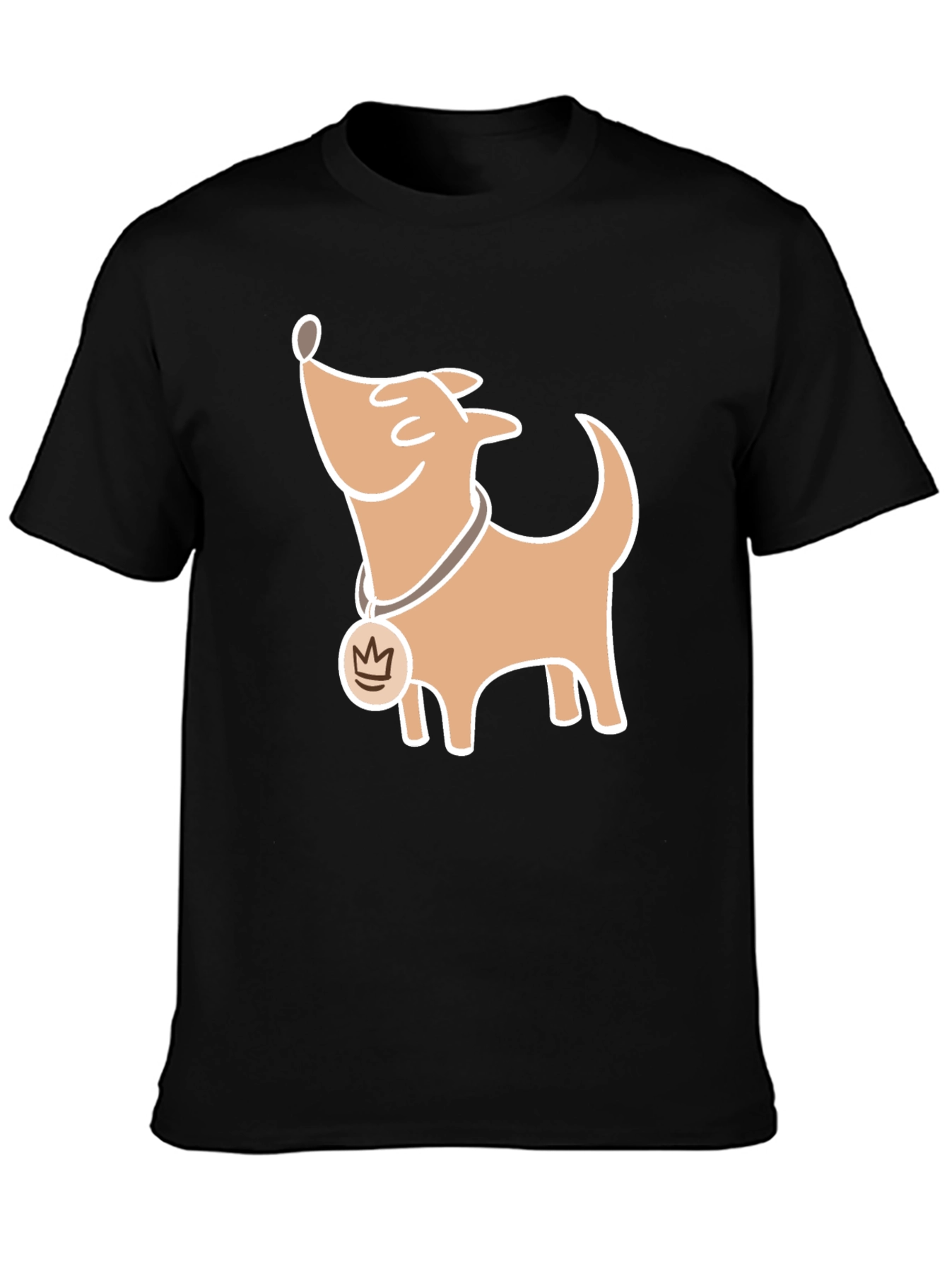 Cartoon Dog Graphic T-Shirt Casual Style