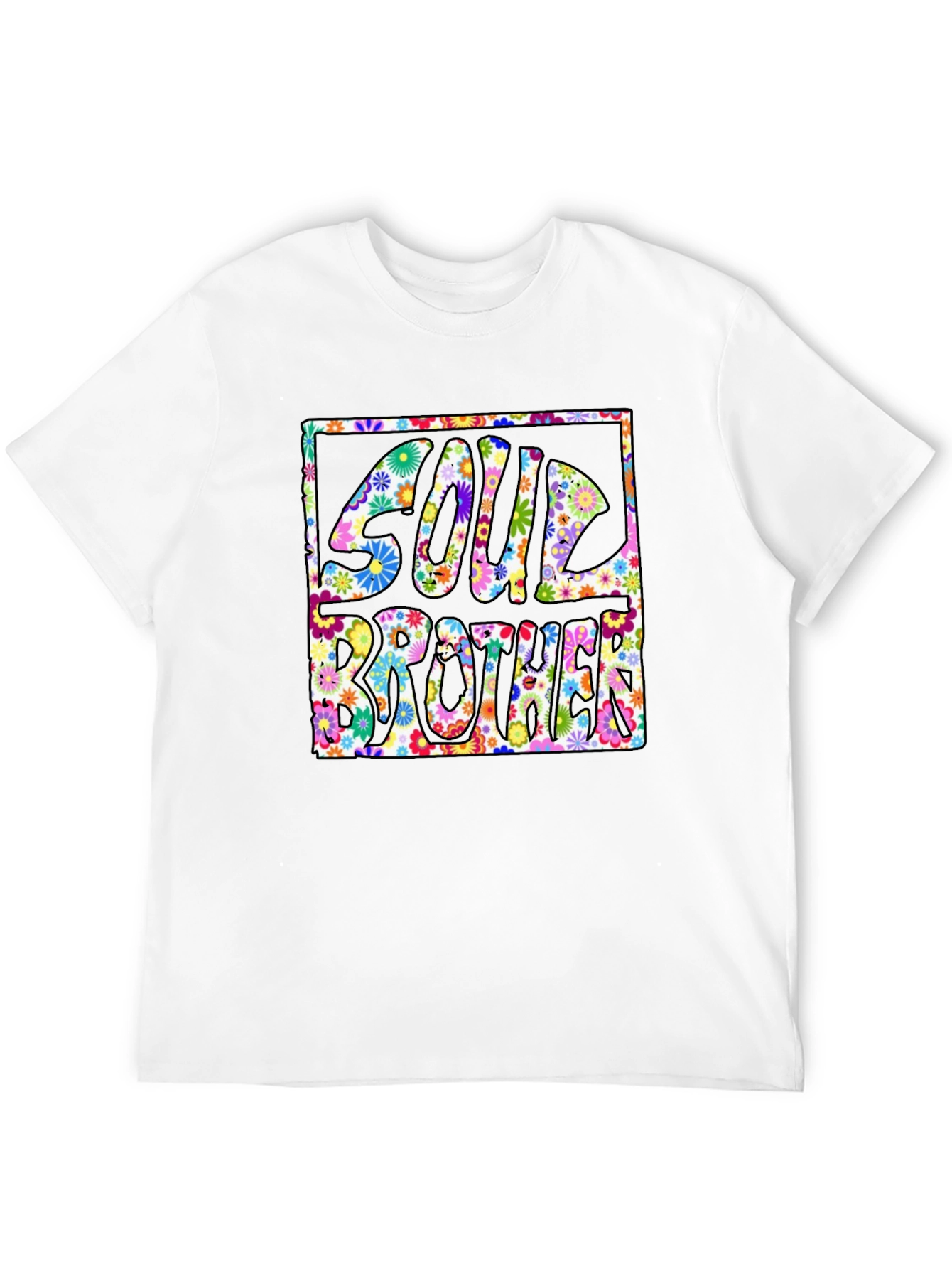 Soul Brother Floral Graphic Tee - Retro Style