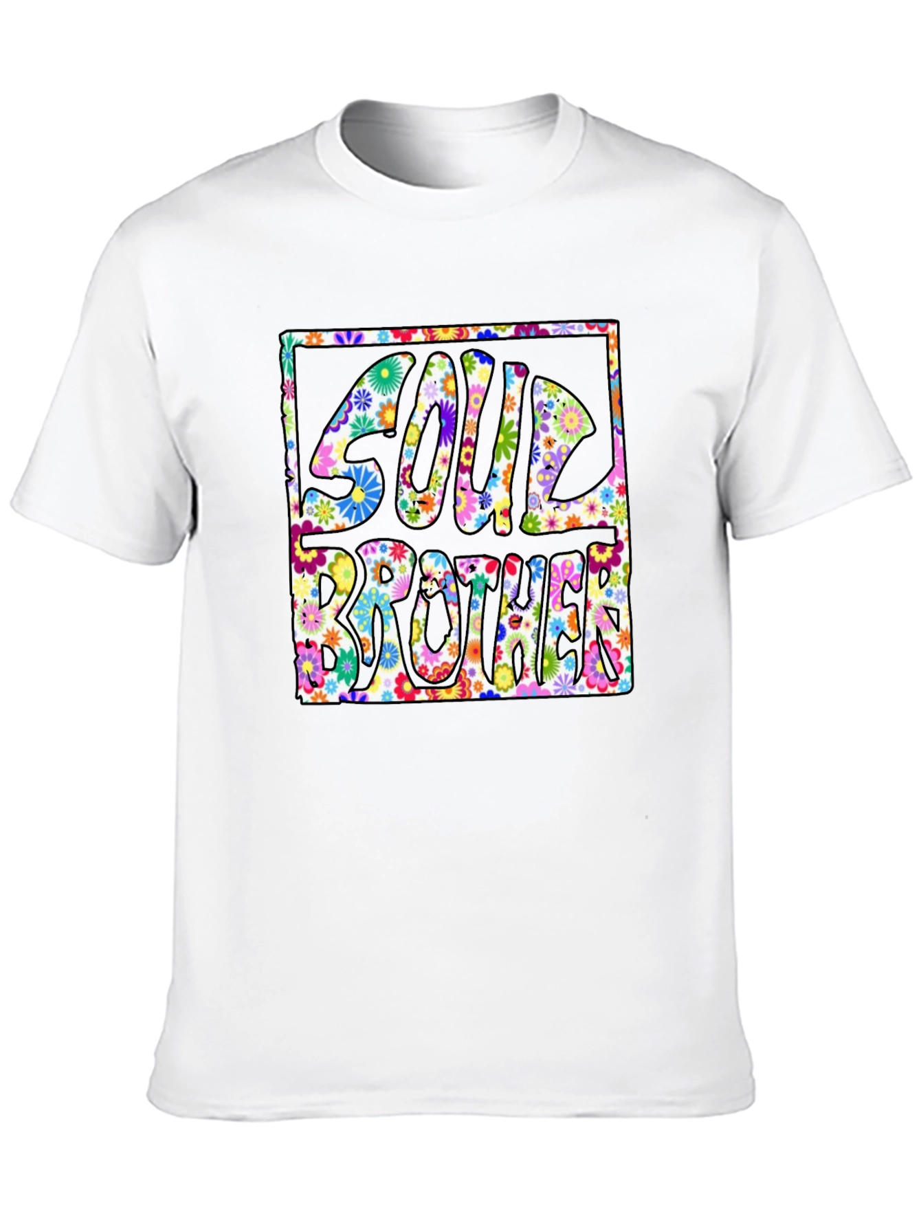 Soul Brother Floral Graphic Tee - Retro Style