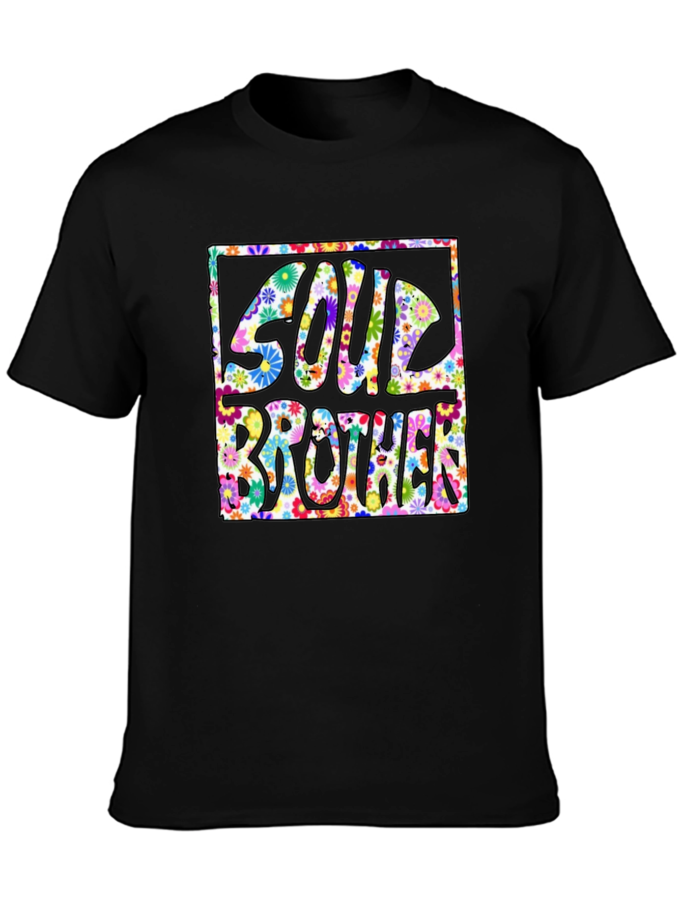 Soul Brother Floral Graphic Tee - Retro Style