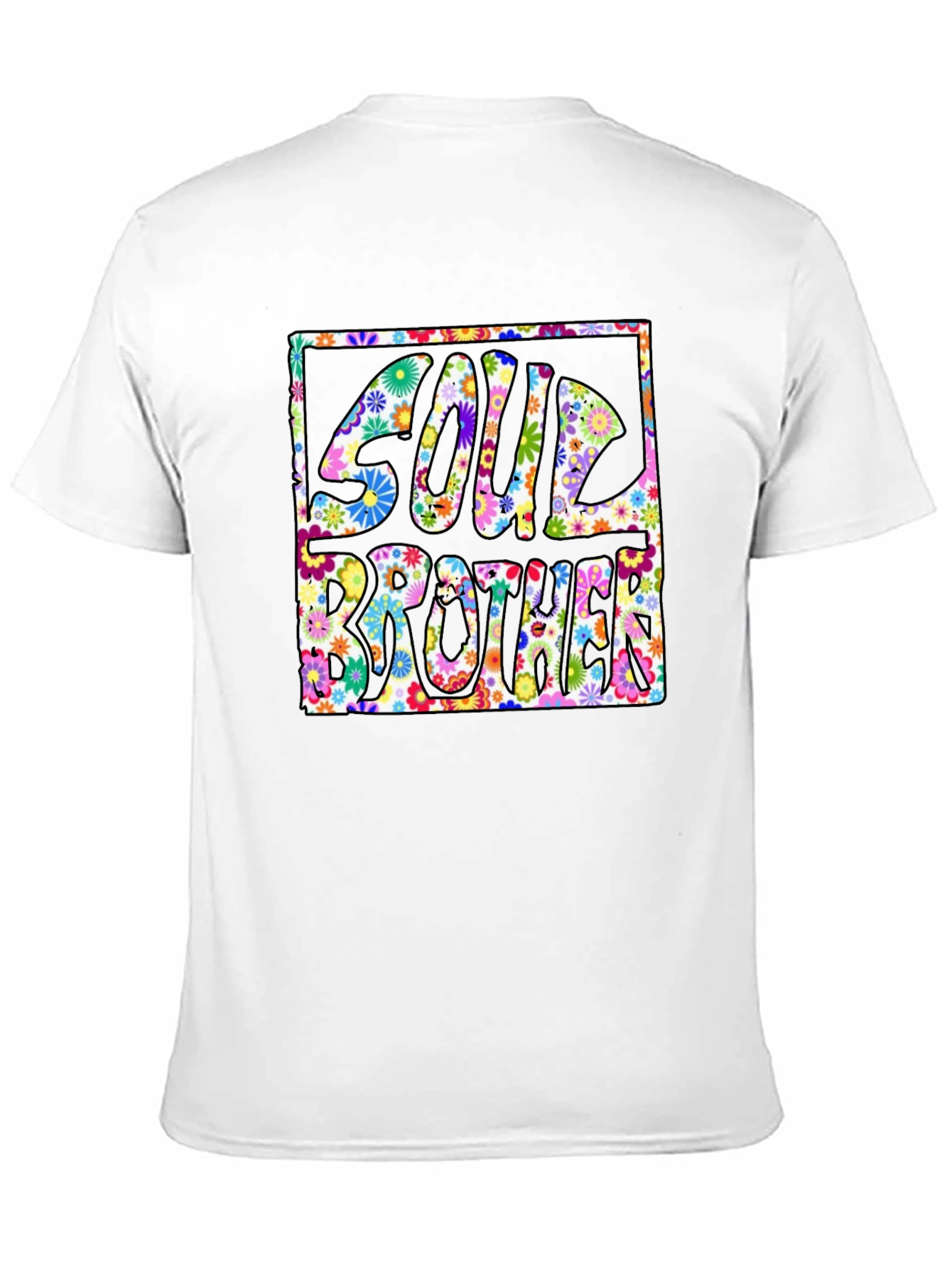 Soul Brother Floral Graphic Tee - Retro Style