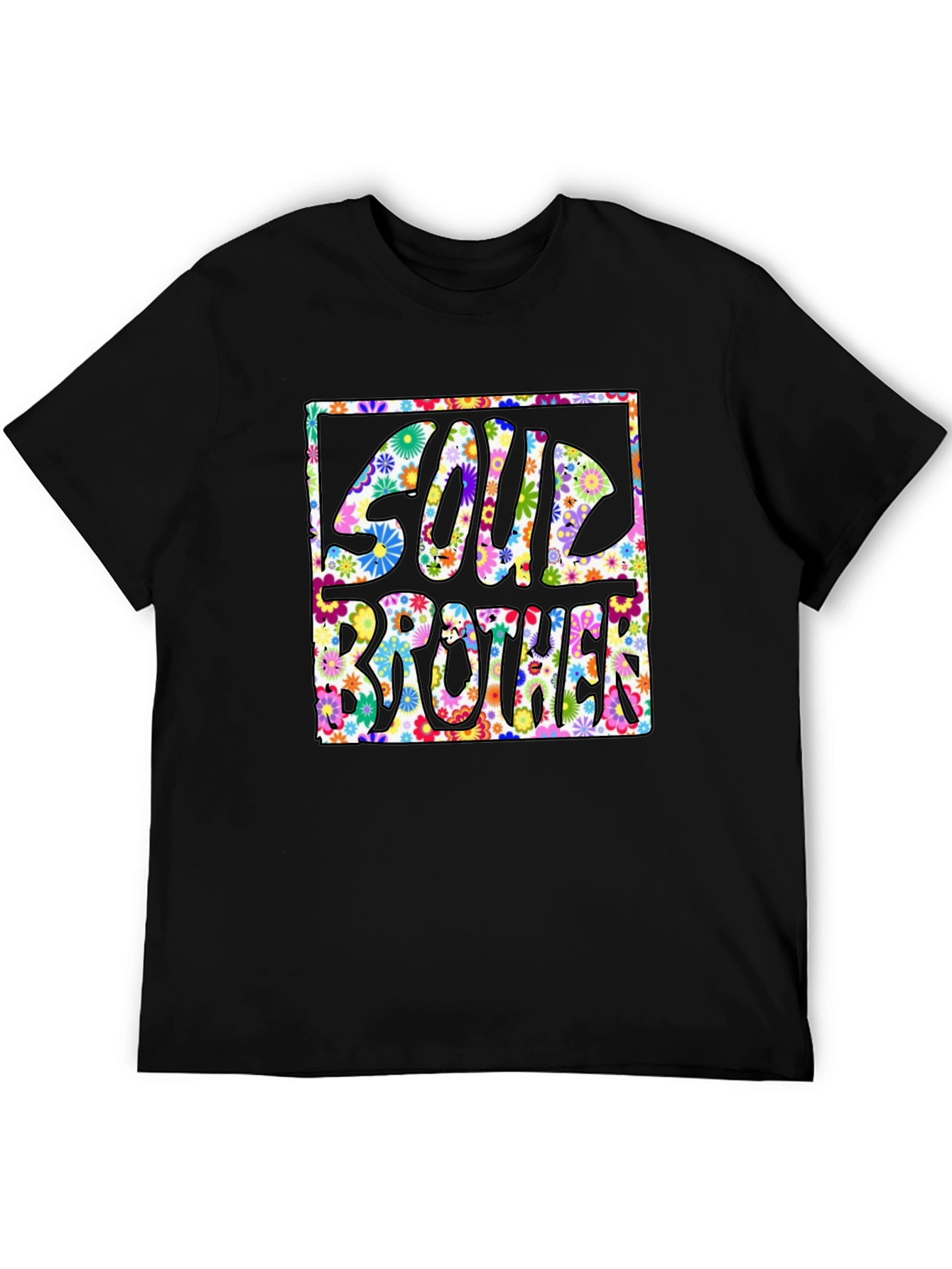 Soul Brother Floral Graphic Tee - Retro Style