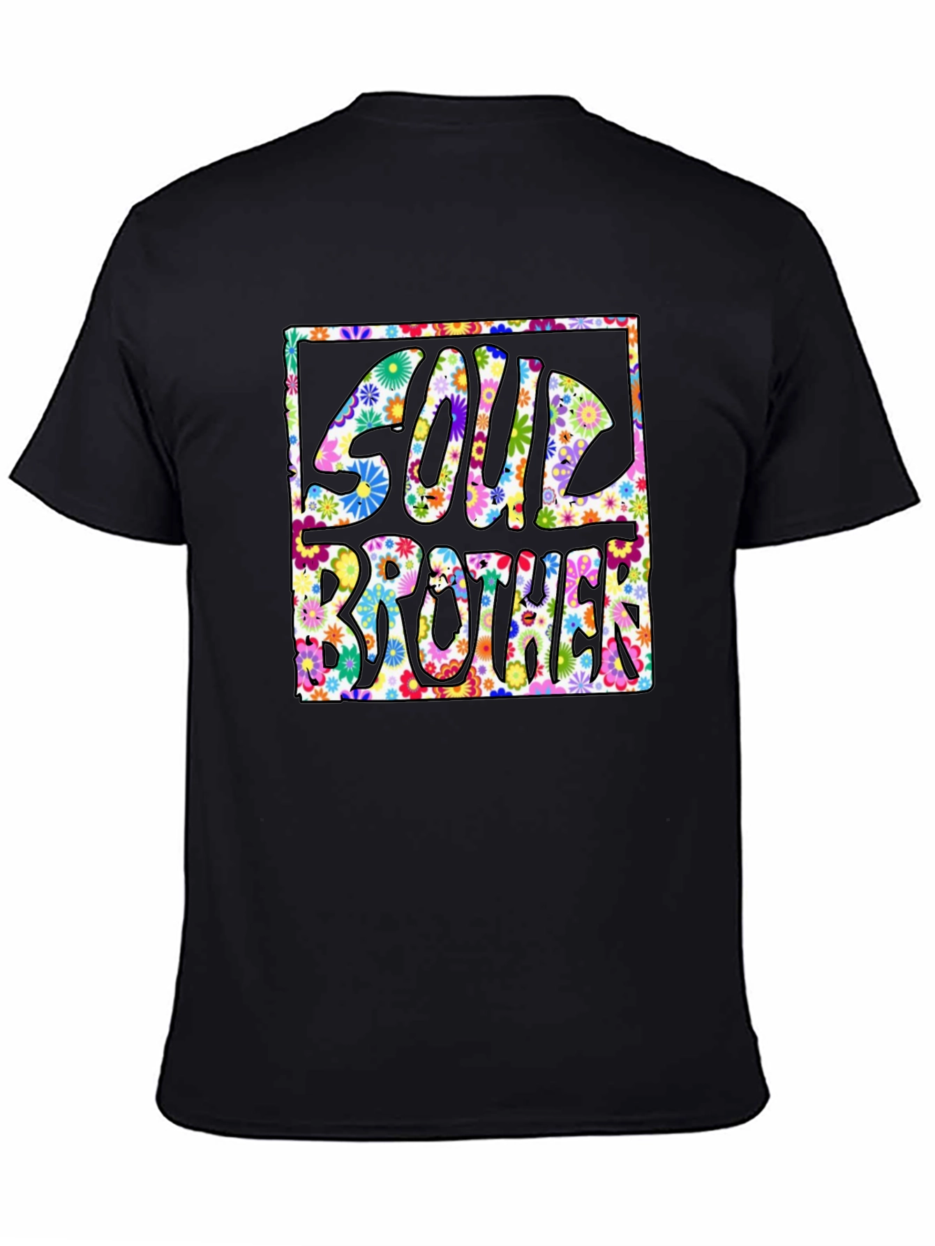 Soul Brother Floral Graphic Tee - Retro Style
