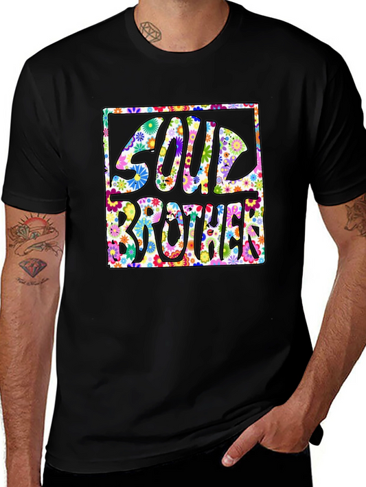 Soul Brother Floral Graphic Tee - Retro Style
