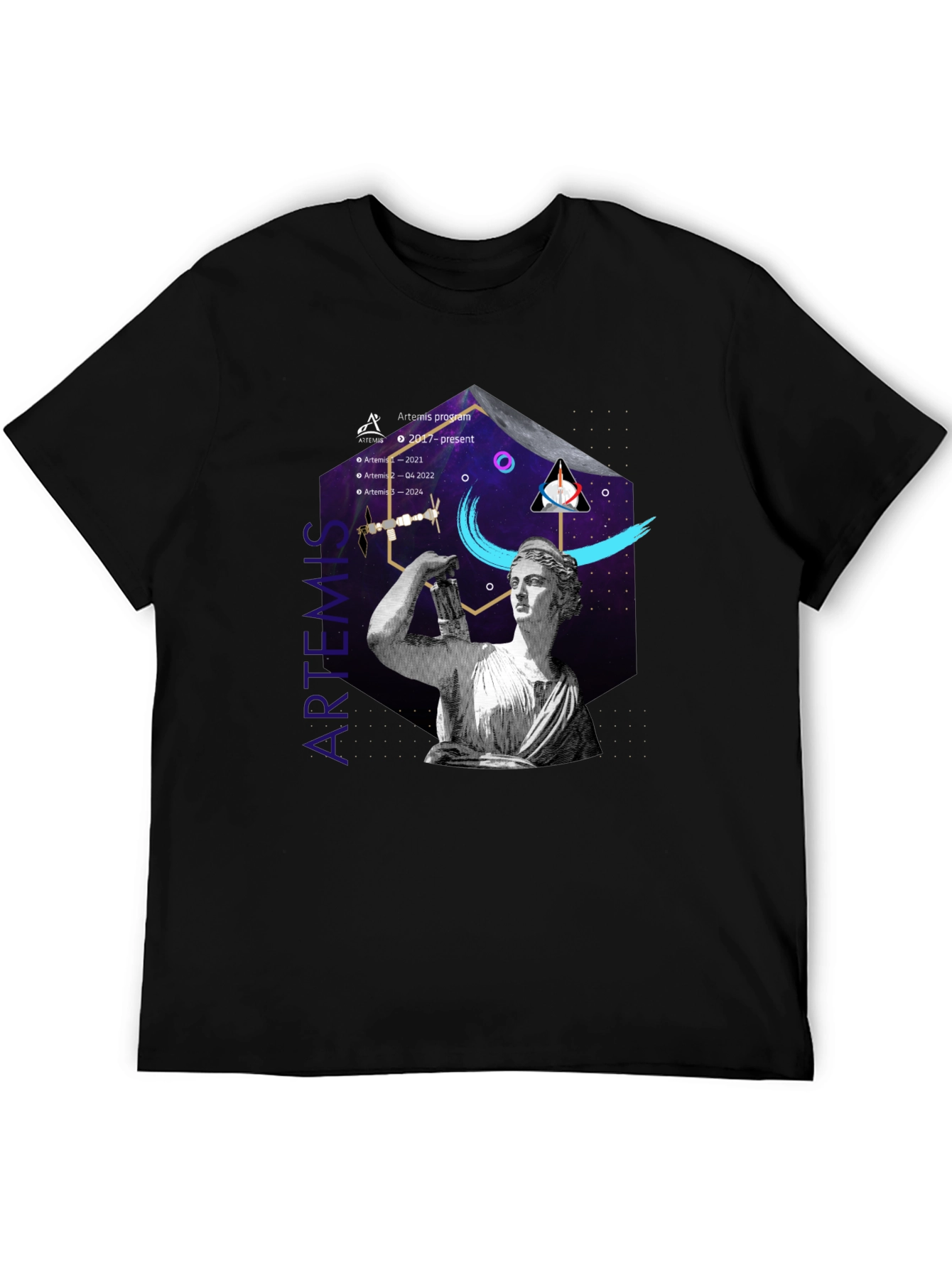 Artemis Program Black T-Shirt