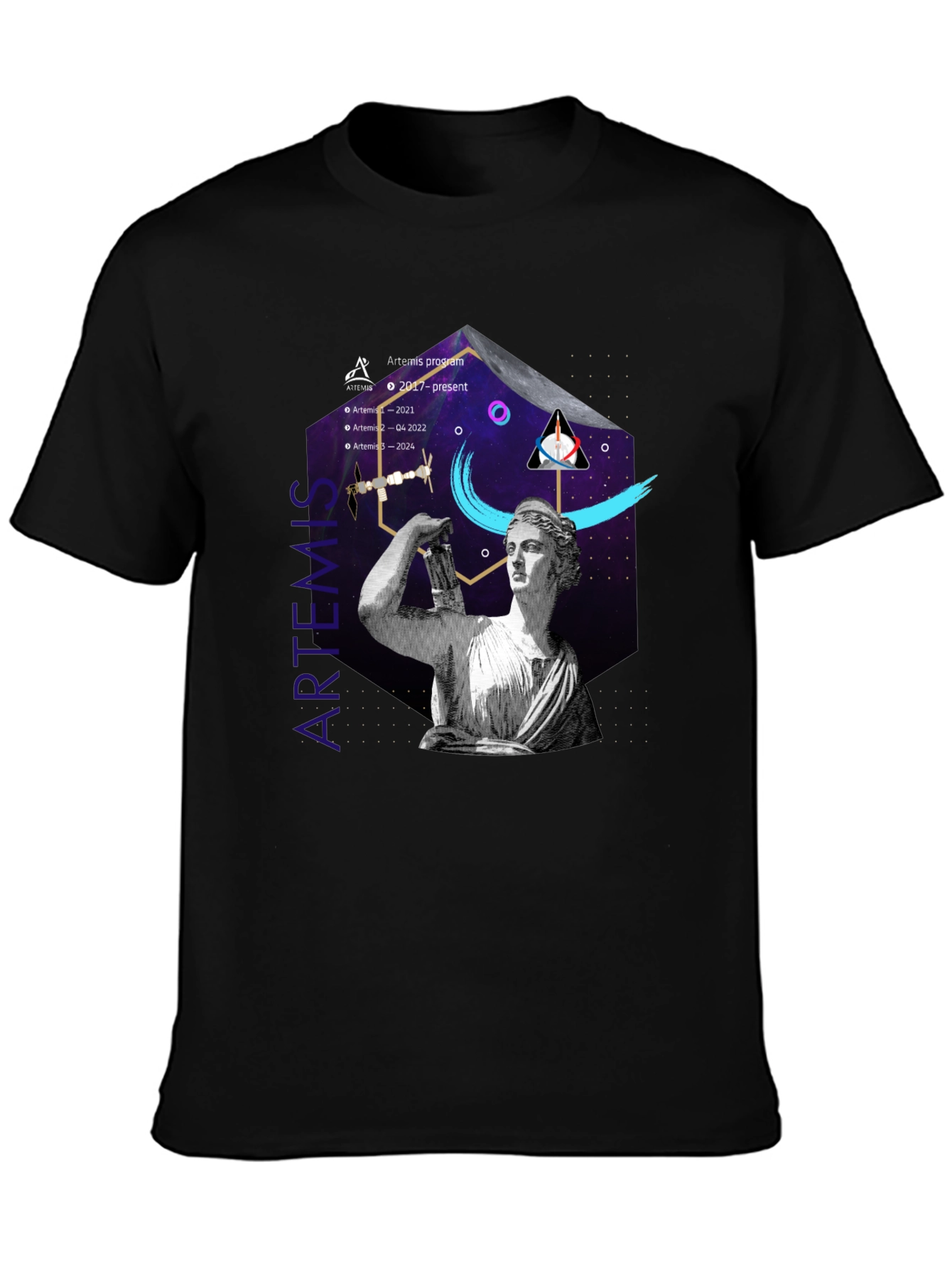 Artemis Program Black T-Shirt