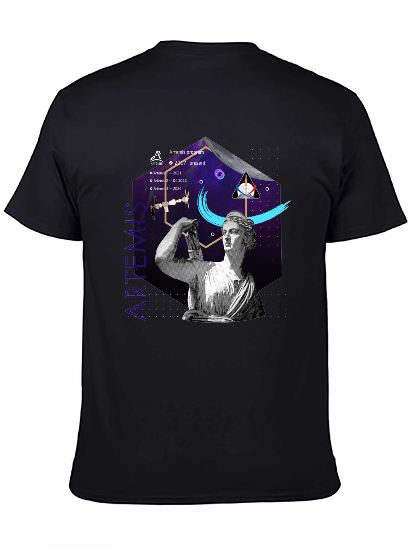 Artemis Program Black T-Shirt
